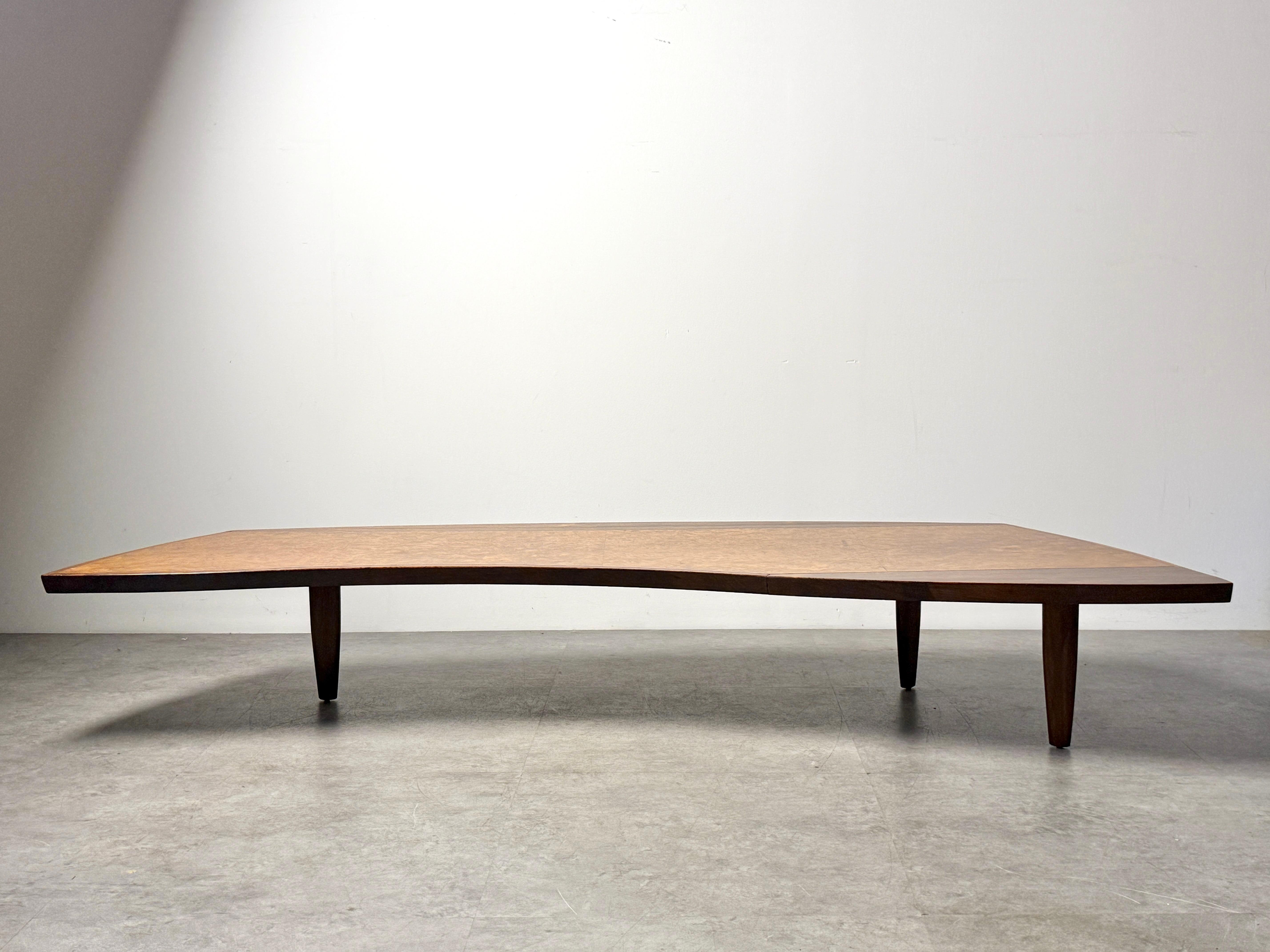 George Nakashima Coffee Table Model 200-84W in Elm Burl for Widdicomb Origins 9