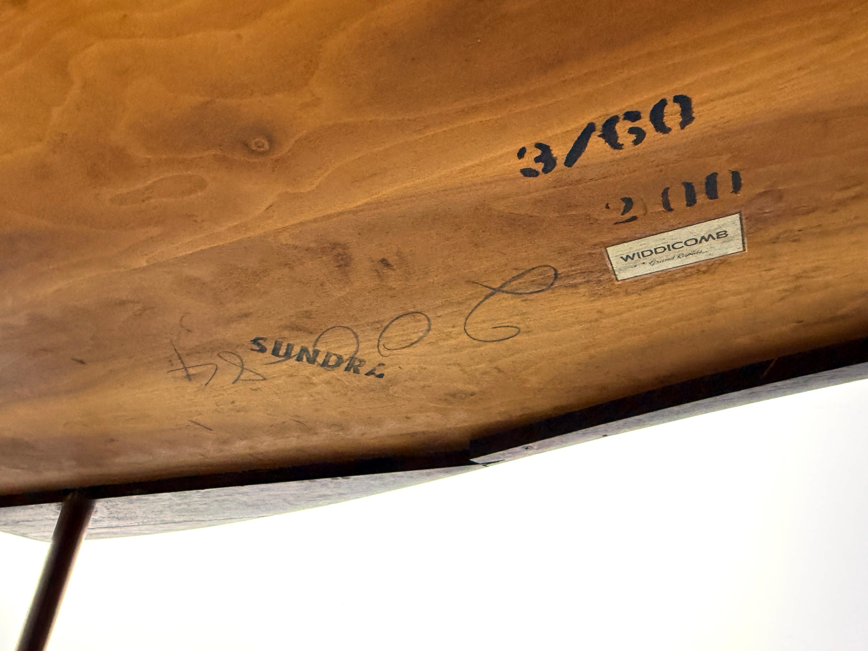 George Nakashima Coffee Table Model 200-84W in Elm Burl for Widdicomb Origins 12