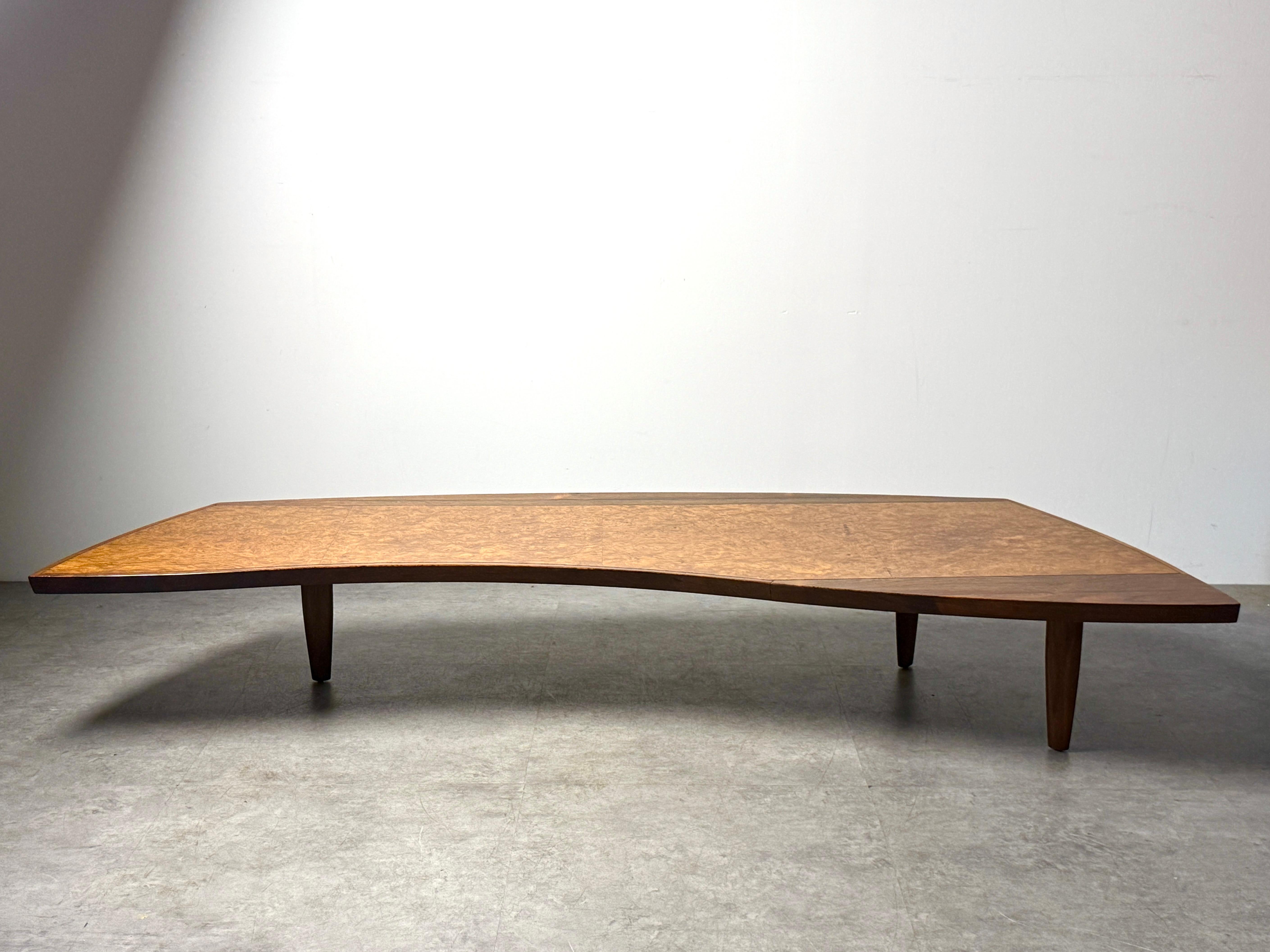 George Nakashima Coffee Table Model 200-84W in Elm Burl for Widdicomb Origins 8