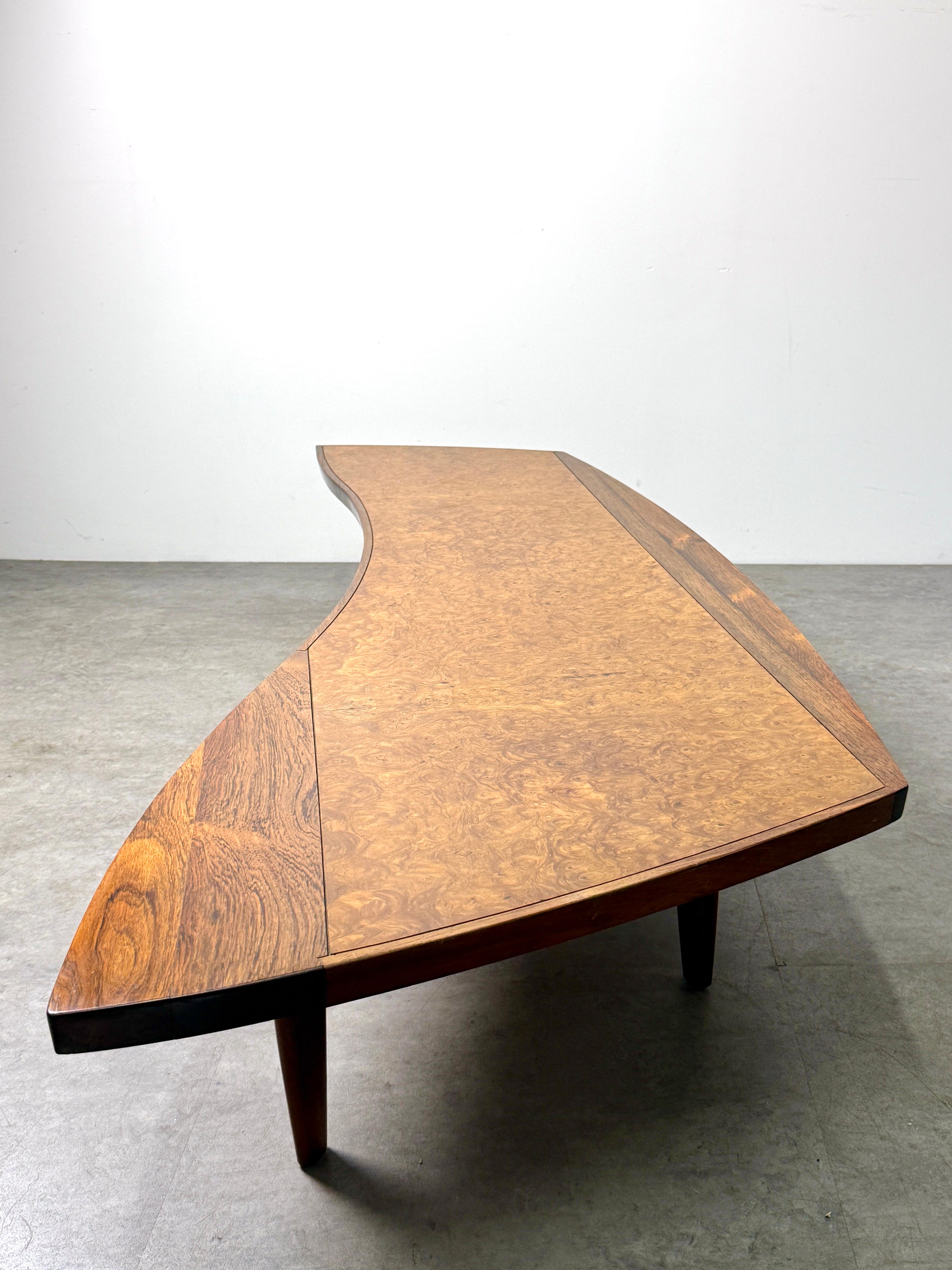 George Nakashima Coffee Table Model 200-84W in Elm Burl for Widdicomb Origins 2