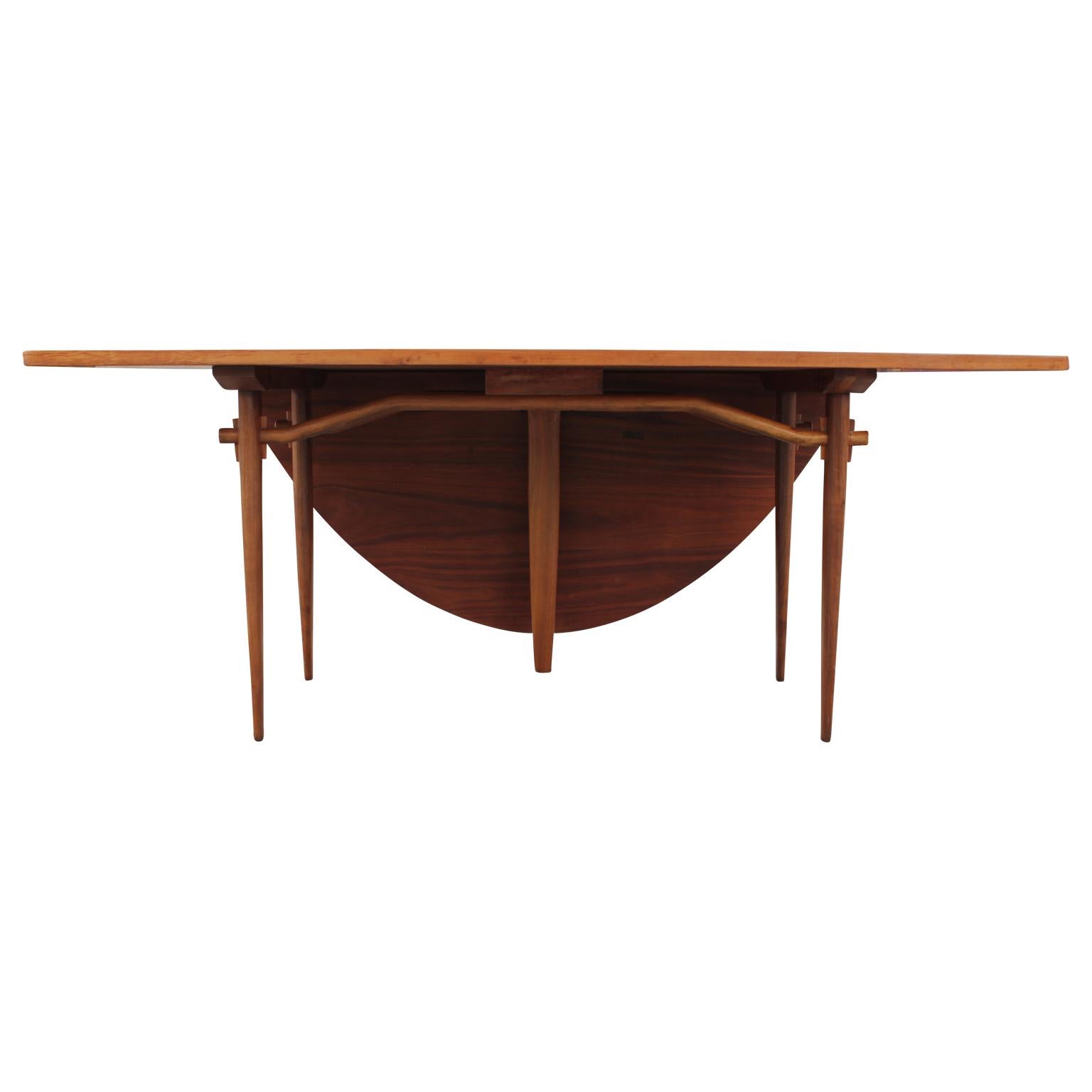 George Nakashima Model 793 Widdicomb Dining Table and New Chair Set of Five 4