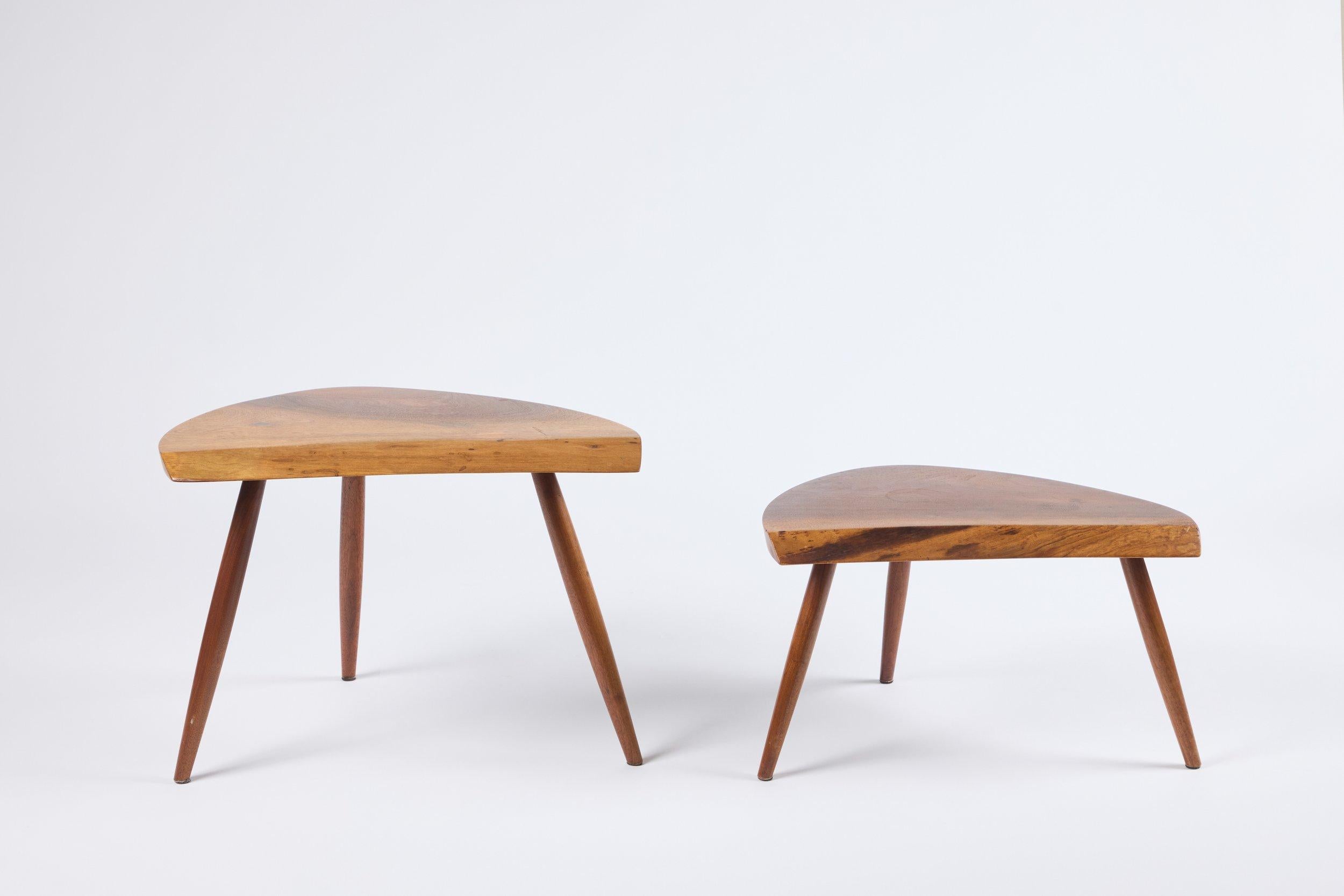 George Nakashima Nesting Tables In Good Condition In Studio City, CA