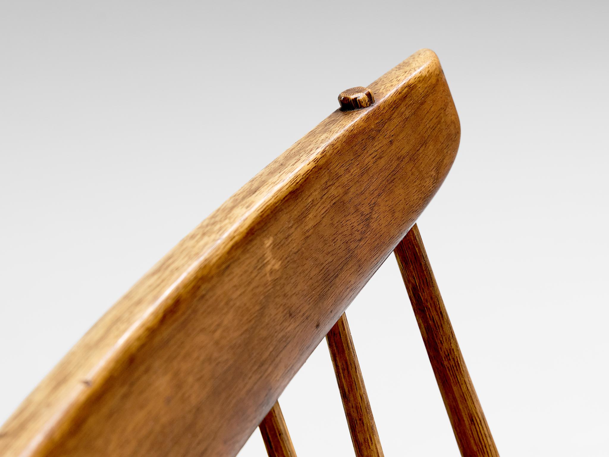 George Nakashima Pair of 'New' Armchairs in Walnut and Hickory  5