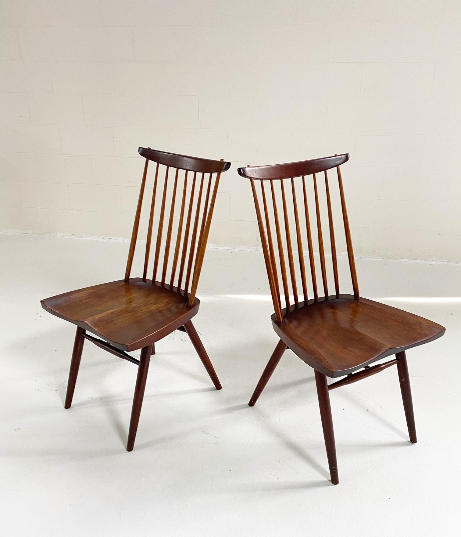 American Craftsman George Nakashima New Chairs, Pair