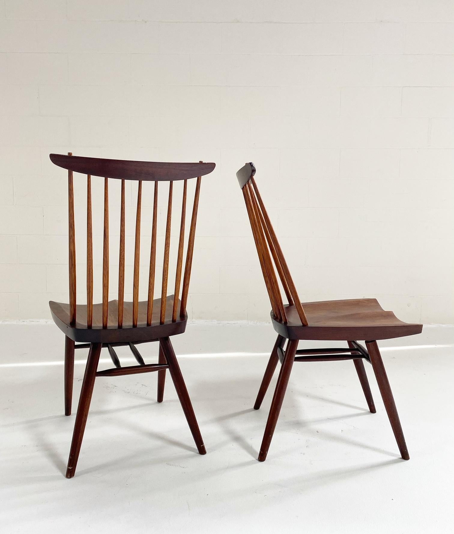 American George Nakashima New Chairs, Pair