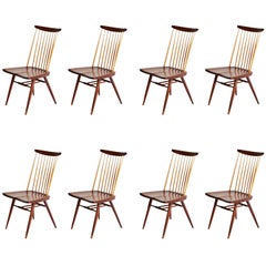George Nakashima "New" Chairs, Set of Eight, Authenticated 1960s Production
