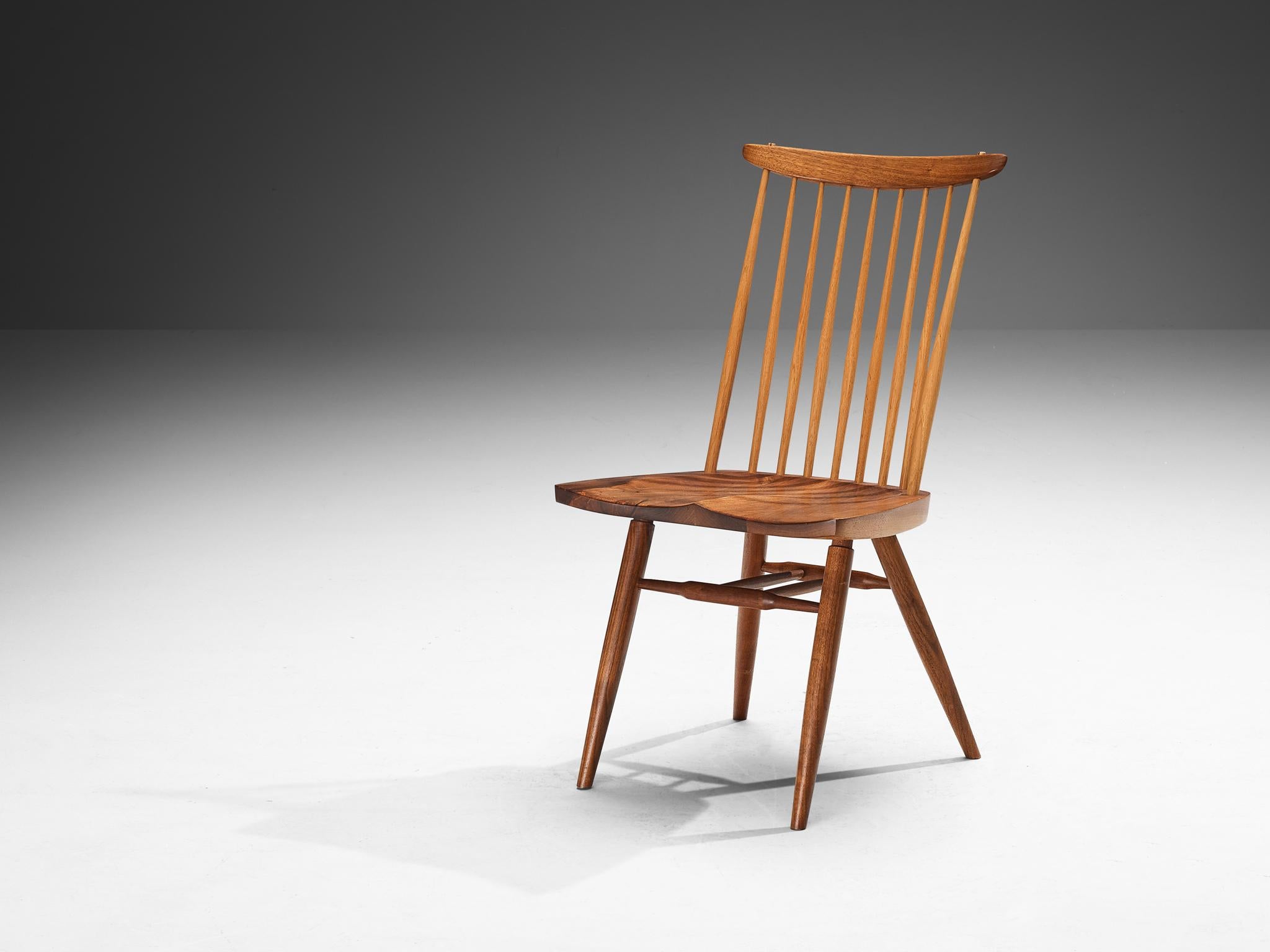 George Nakashima 'New' Dining Chairs in Walnut and Hickory  For Sale 4