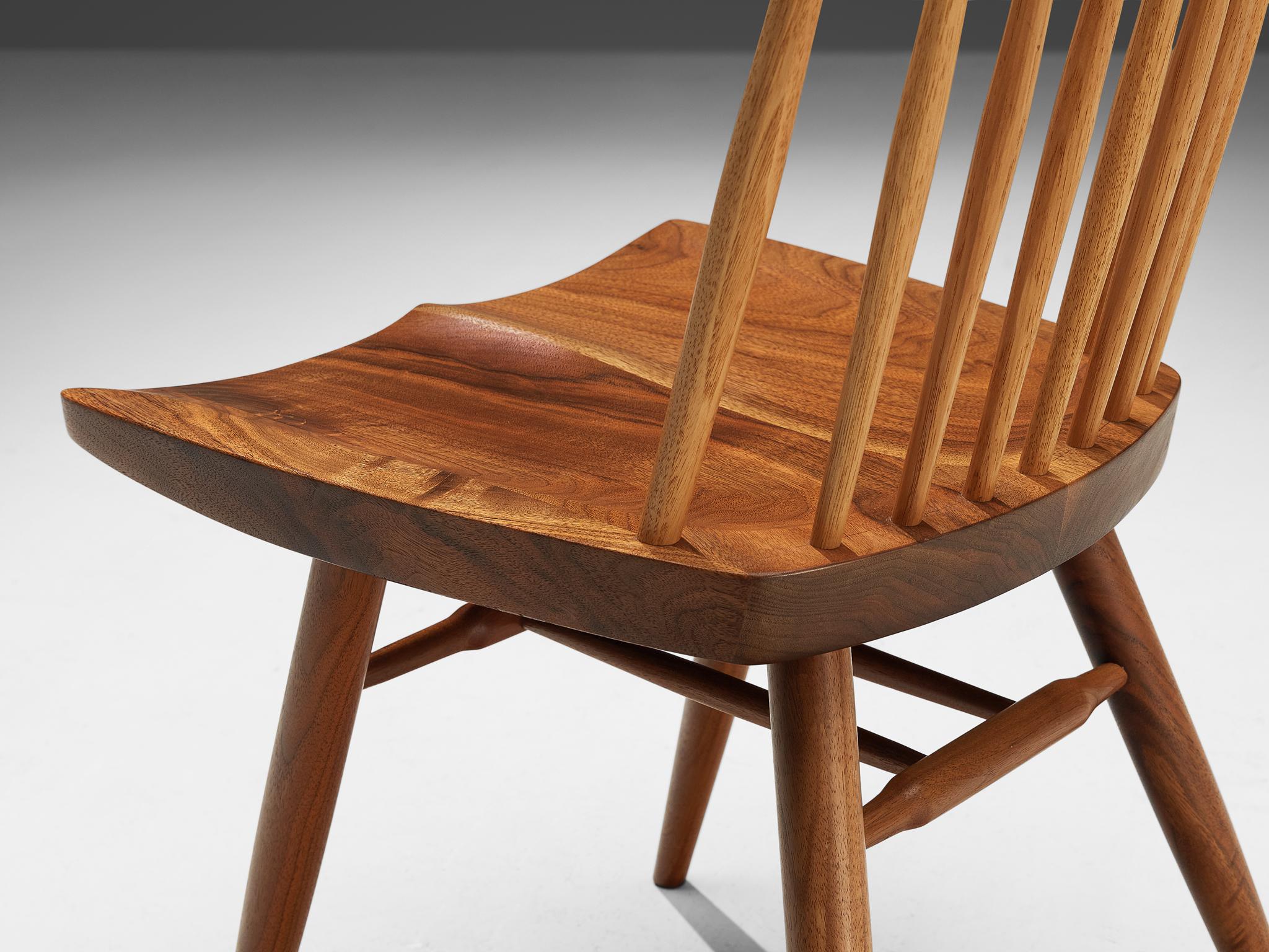 George Nakashima 'New' Dining Chairs in Walnut and Hickory  7