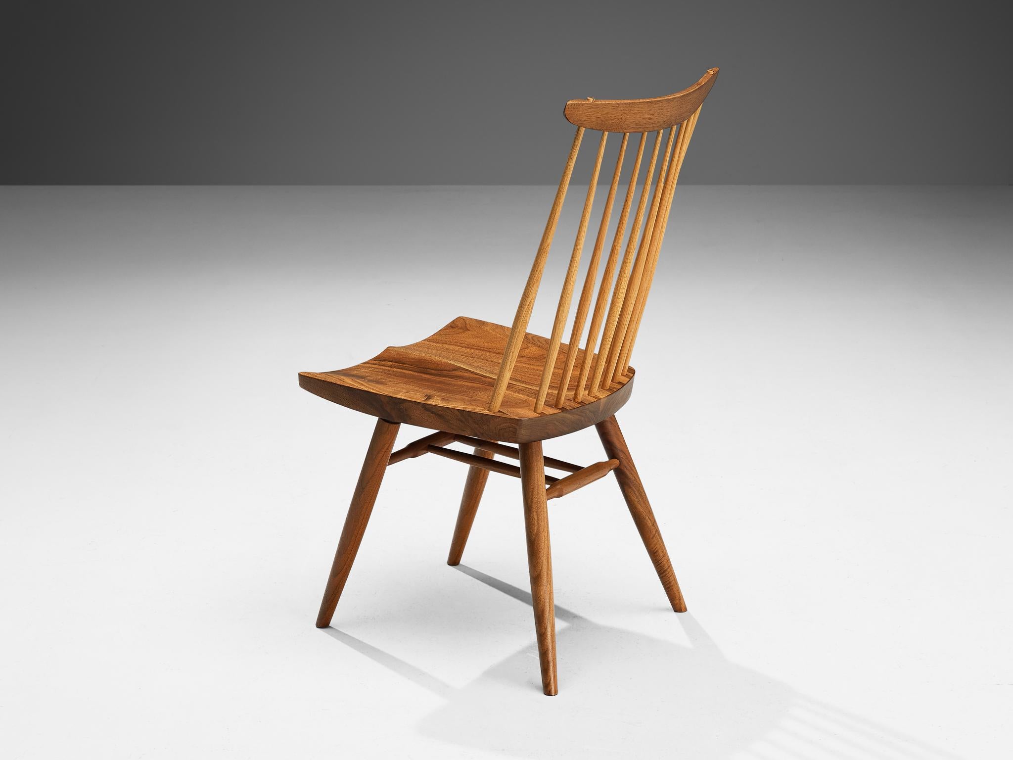 George Nakashima 'New' Dining Chairs in Walnut and Hickory  8