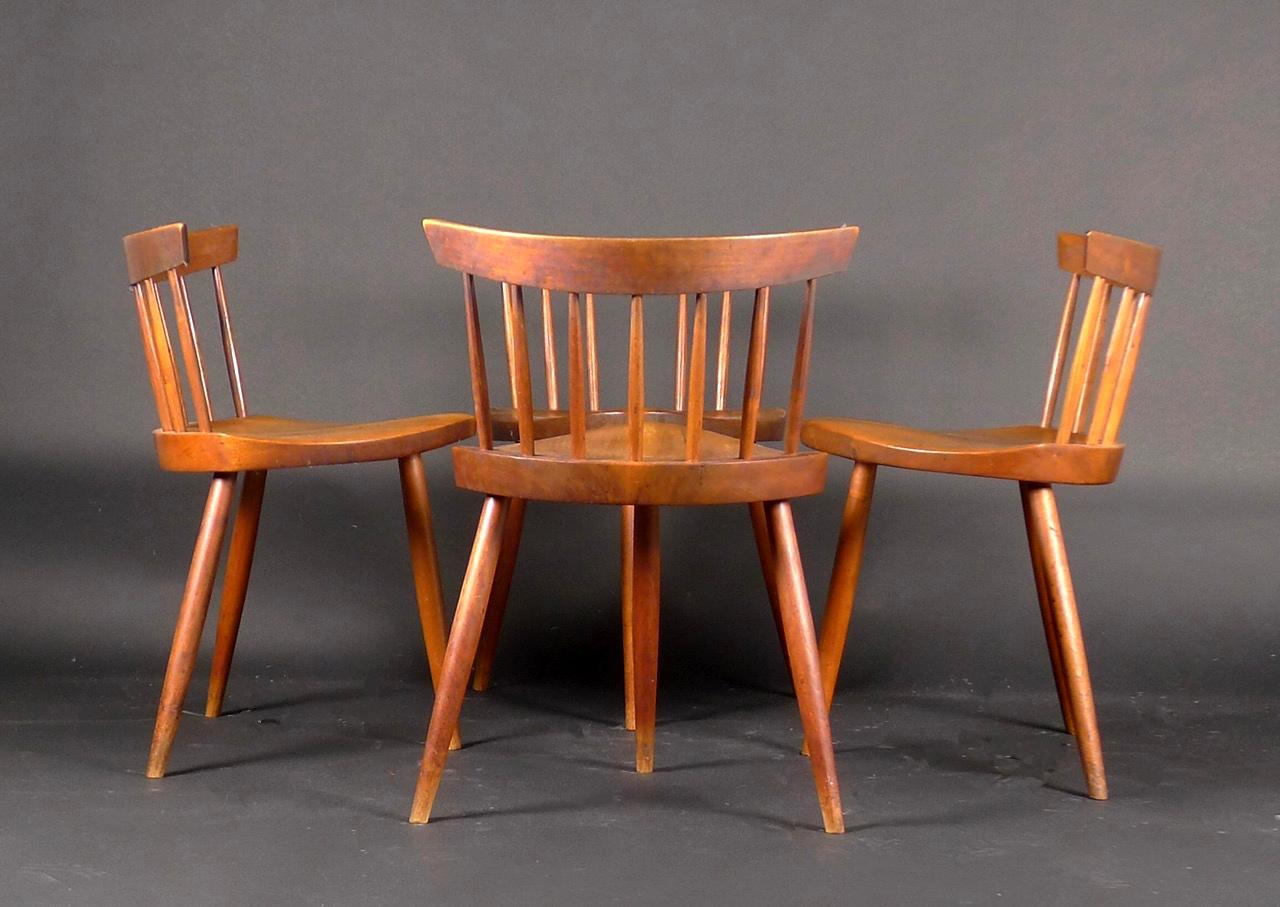 George Nakashima, Original Mira Chair, 1963, American Black Walnut (3 available) 2