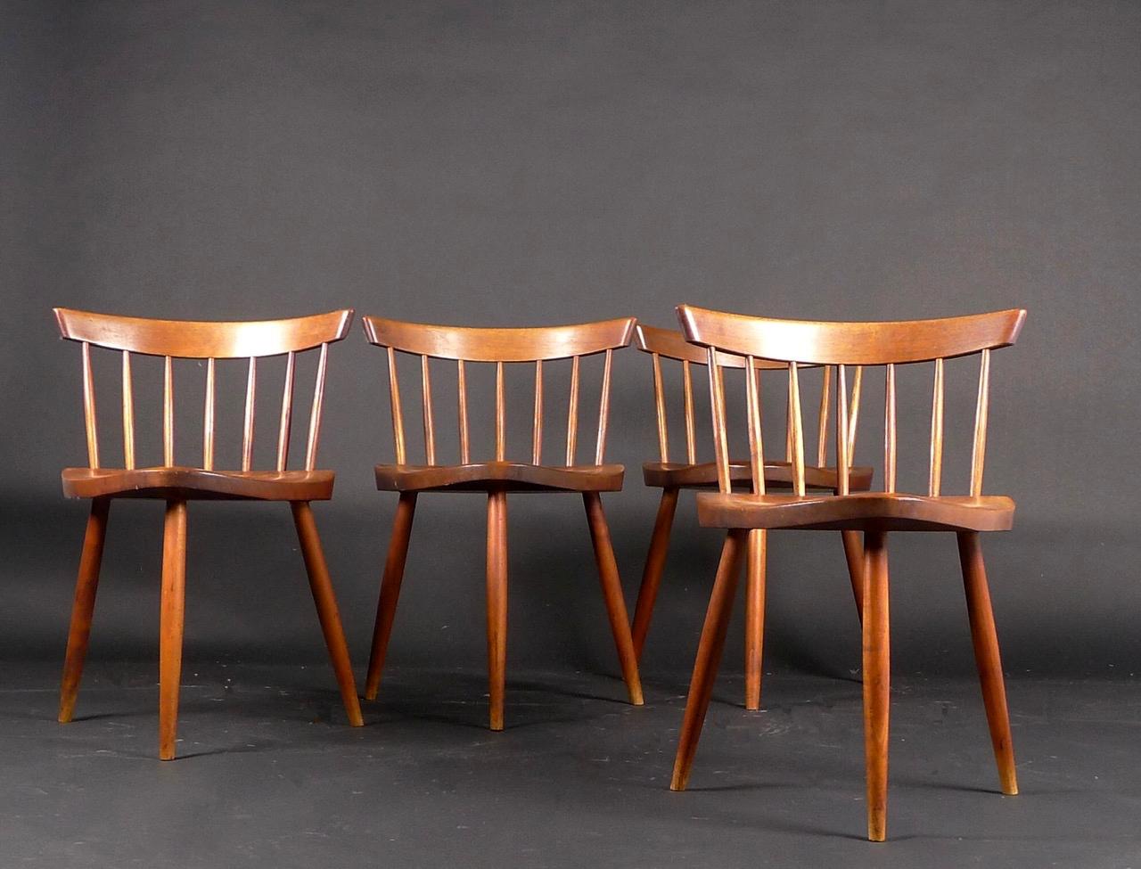 George Nakashima, Original Mira Chair, 1963, American Black Walnut (3 available) 3