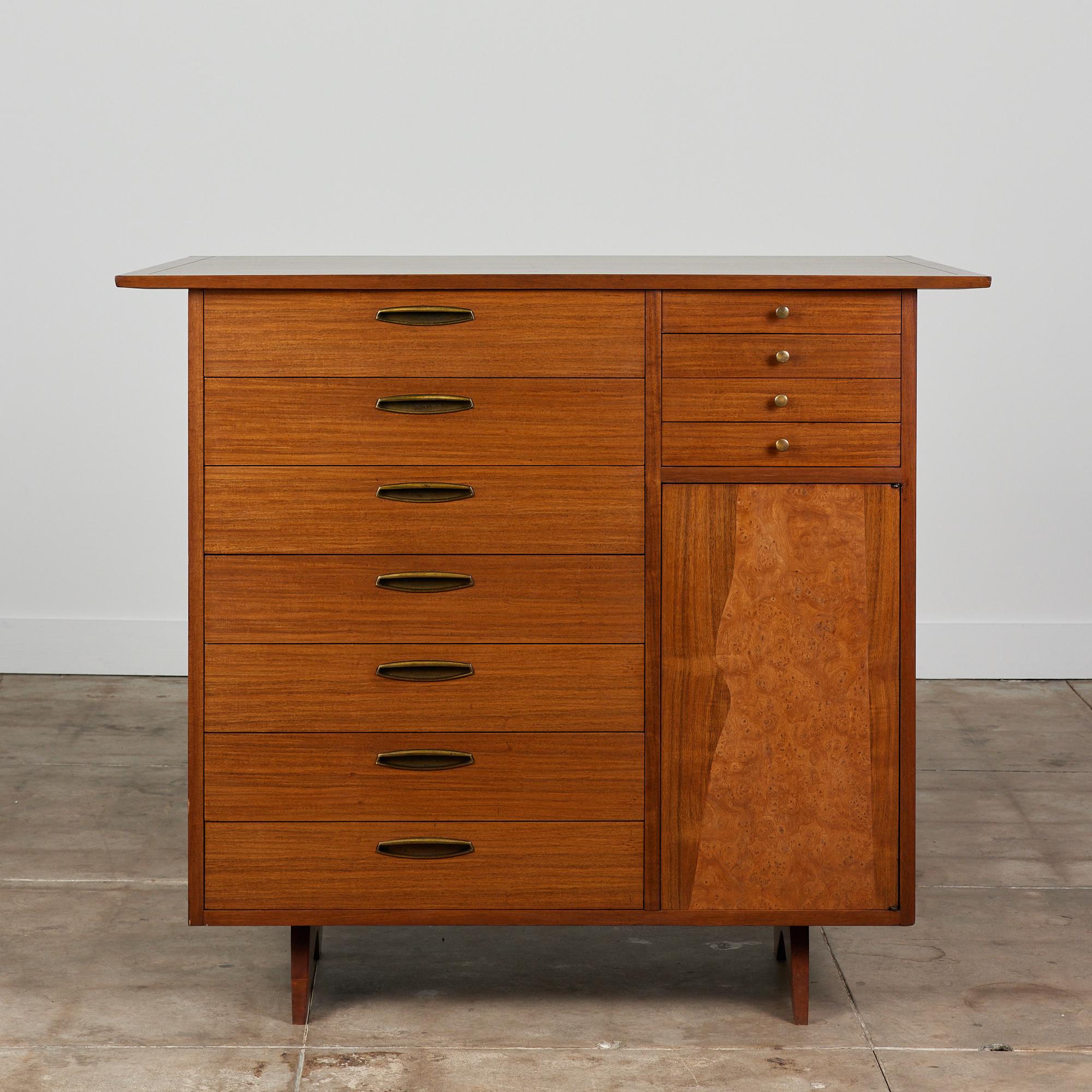 Walnut dresser by George Nakashima for Grand Rapids, Michigan-based company Widdicomb, c.1960s for their 