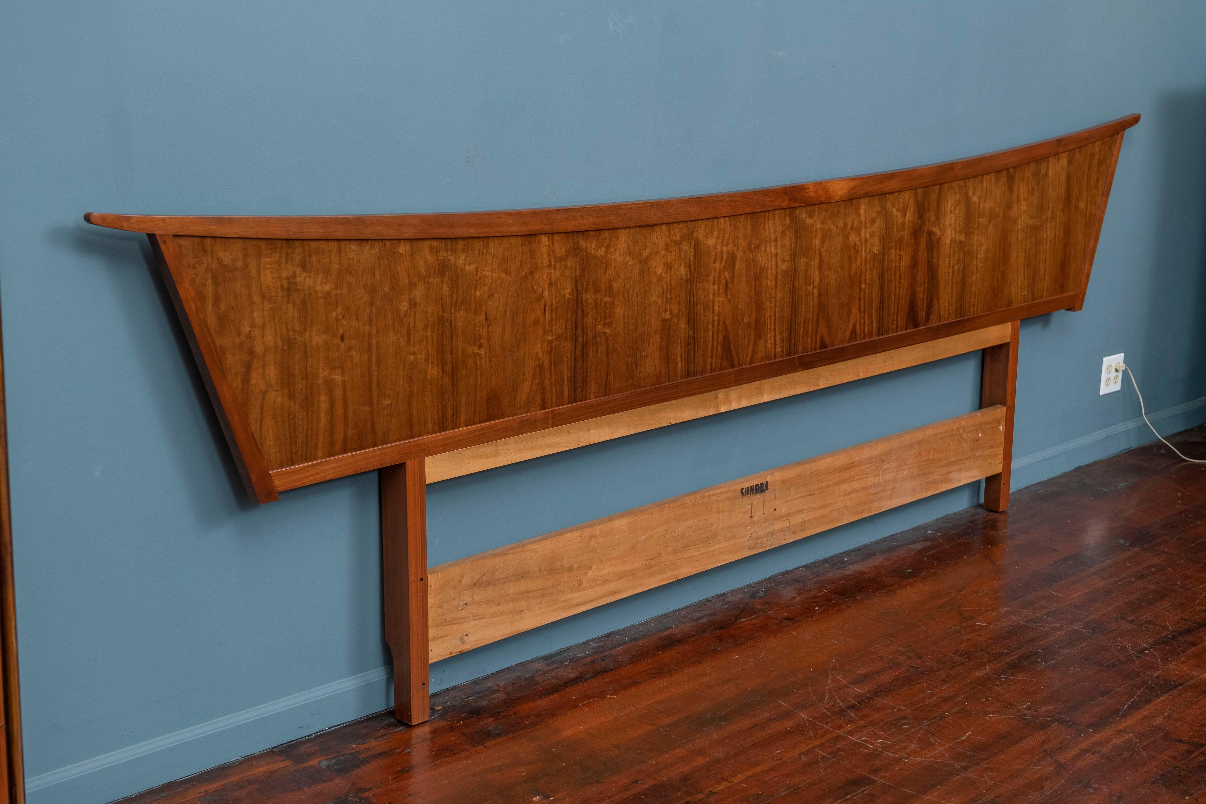 Mid-Century Modern George Nakashima Origins Headboard by Widdicomb For Sale