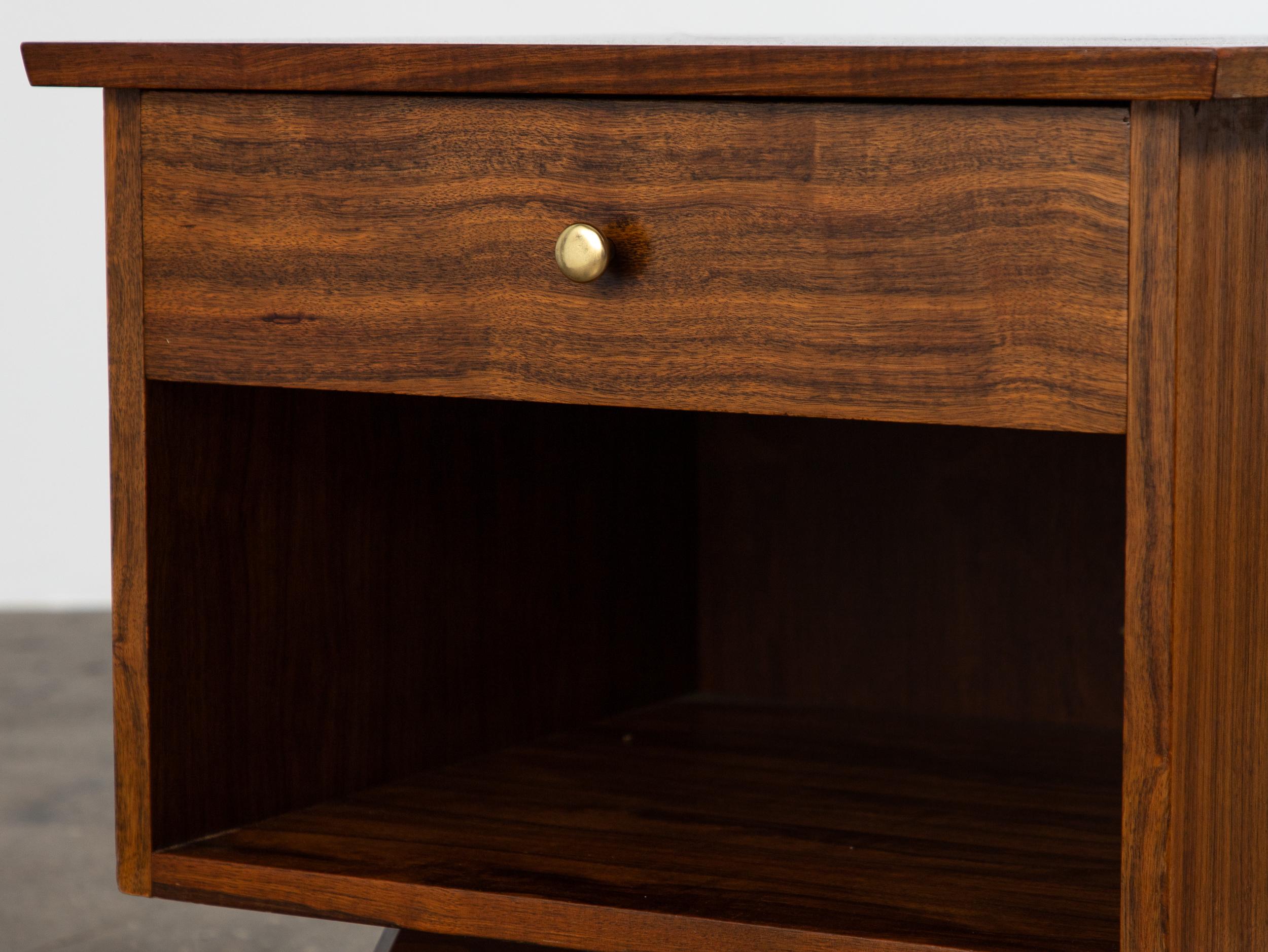 George Nakashima Origins Nightstands for Widdicomb, Walnut - Pair 2