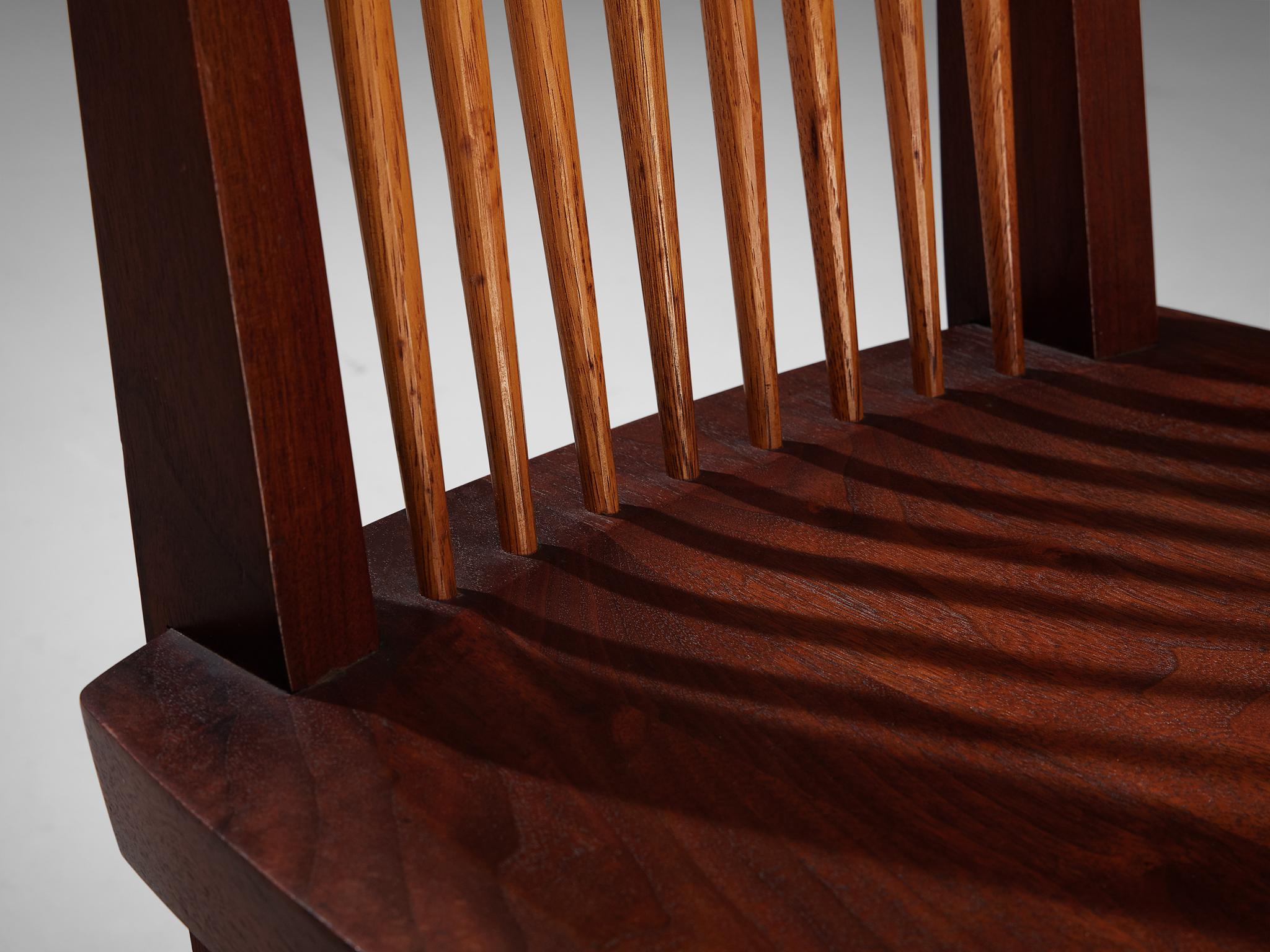 Hickory George Nakashima Pair of 'Conoid' Dining Chairs in Walnut
