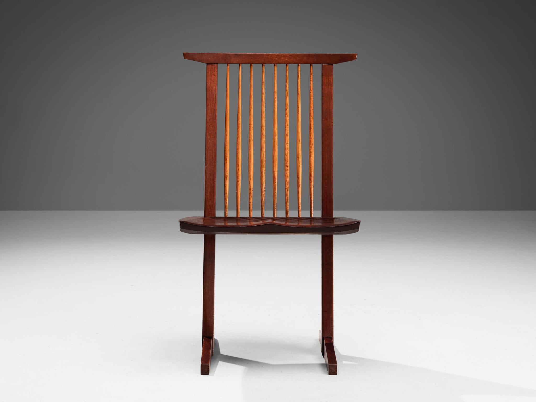 George Nakashima Pair of 'Conoid' Dining Chairs in Walnut 1