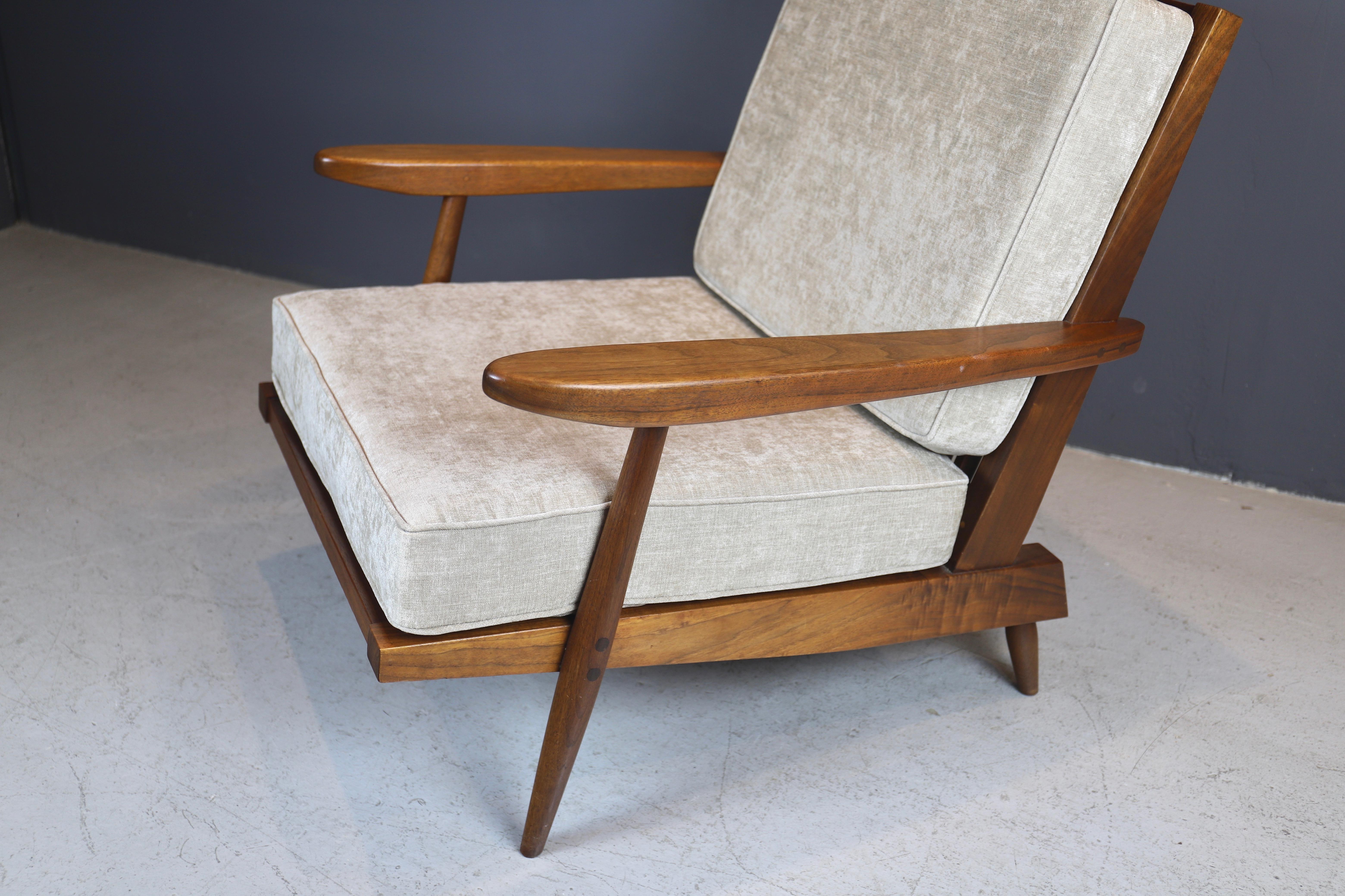 George Nakashima -  Pair of Cushion Armchairs, 1955 3