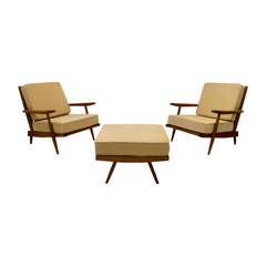 George Nakashima -  Paire de fauteuils à coussins, 1955