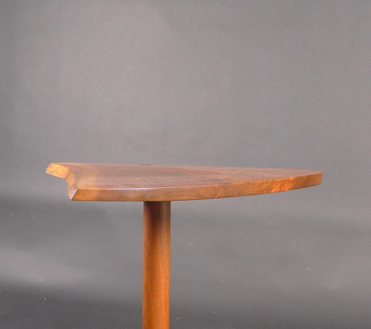 George Nakashima, Pedestal End Table in American Black Walnut, 1973 3