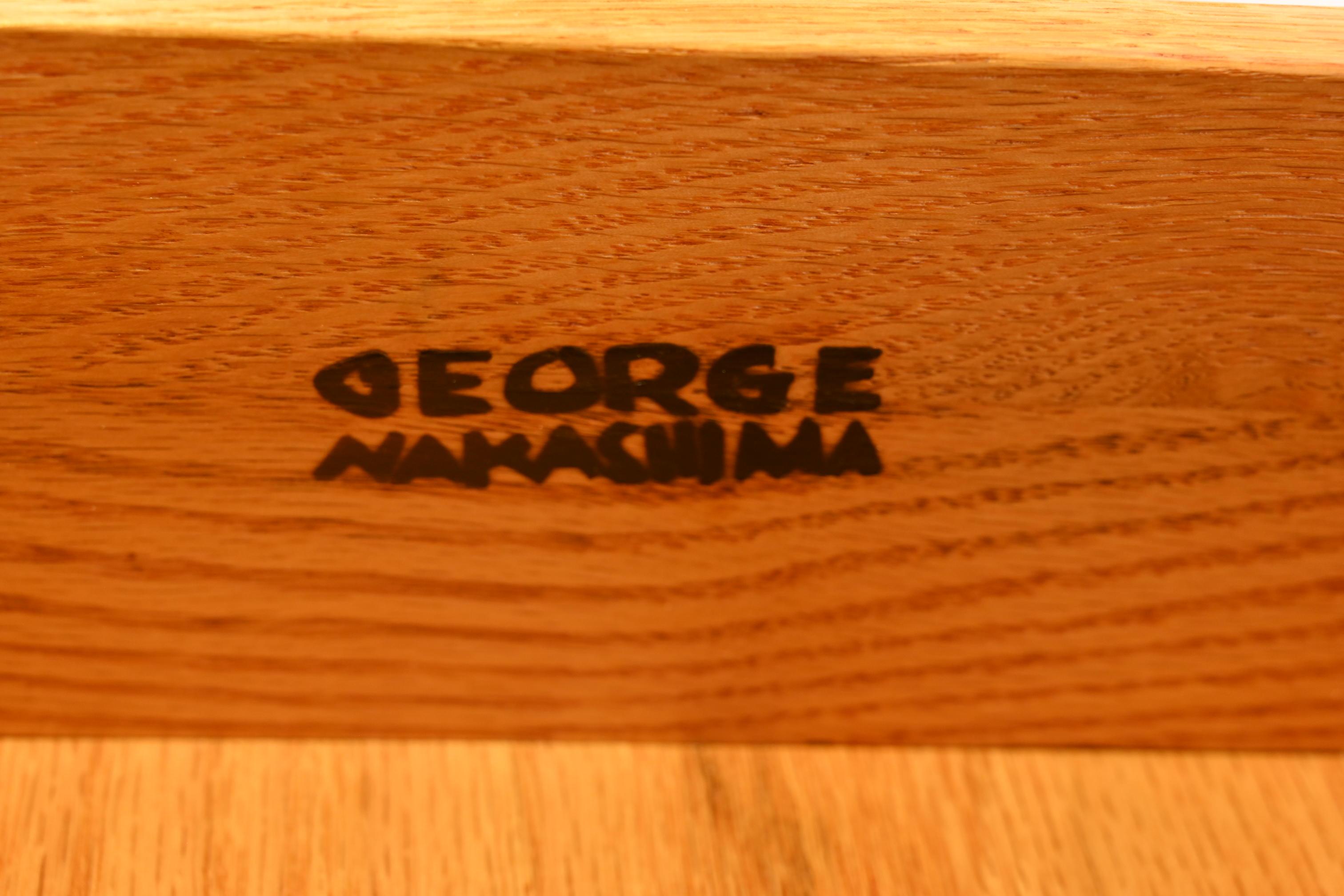 George Nakashima Sculpted Walnut Gentleman's Chest for Widdicomb, Newly Restored For Sale 7