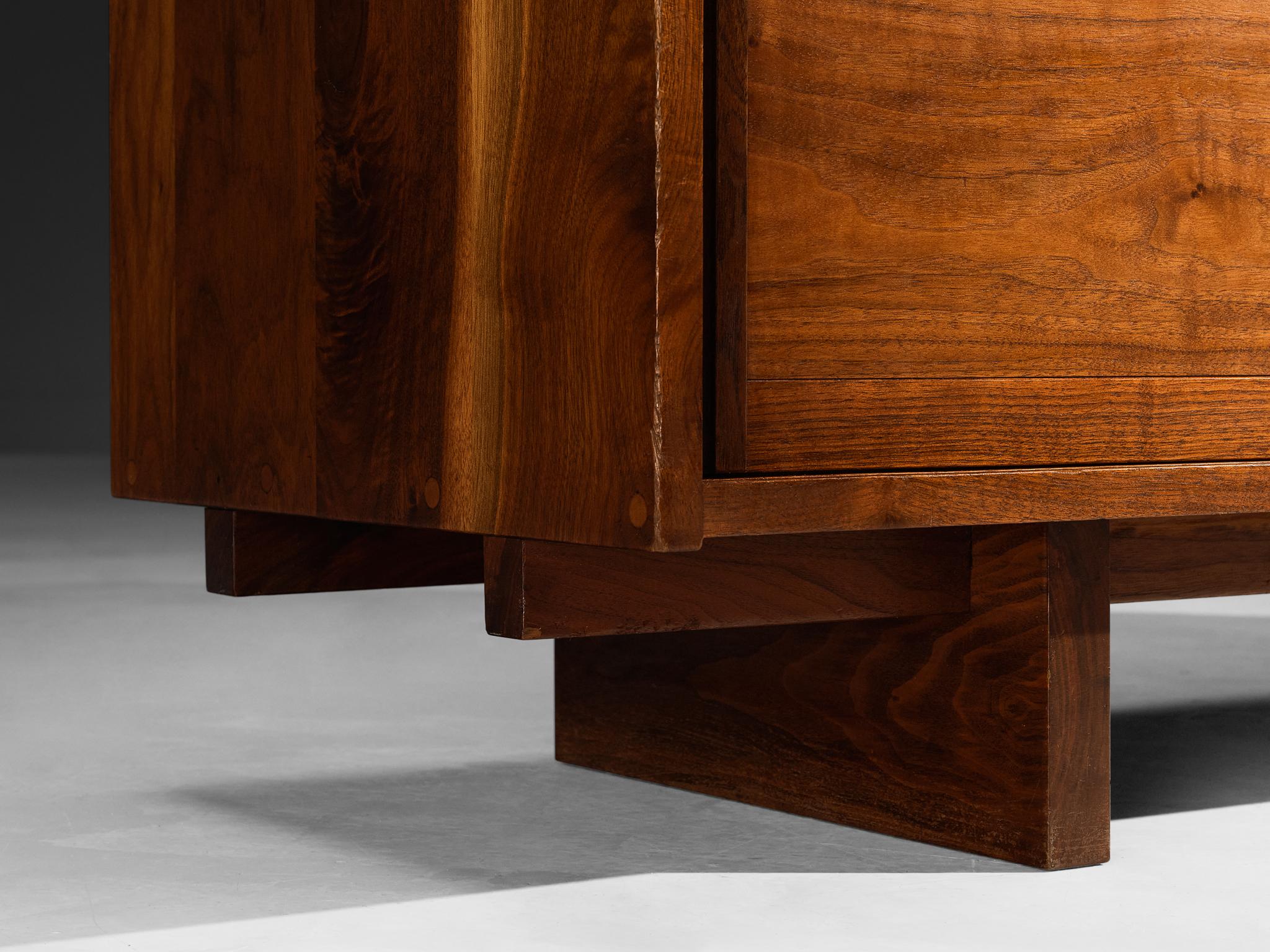 George Nakashima Sideboard with Sliding Doors in Solid Walnut 2