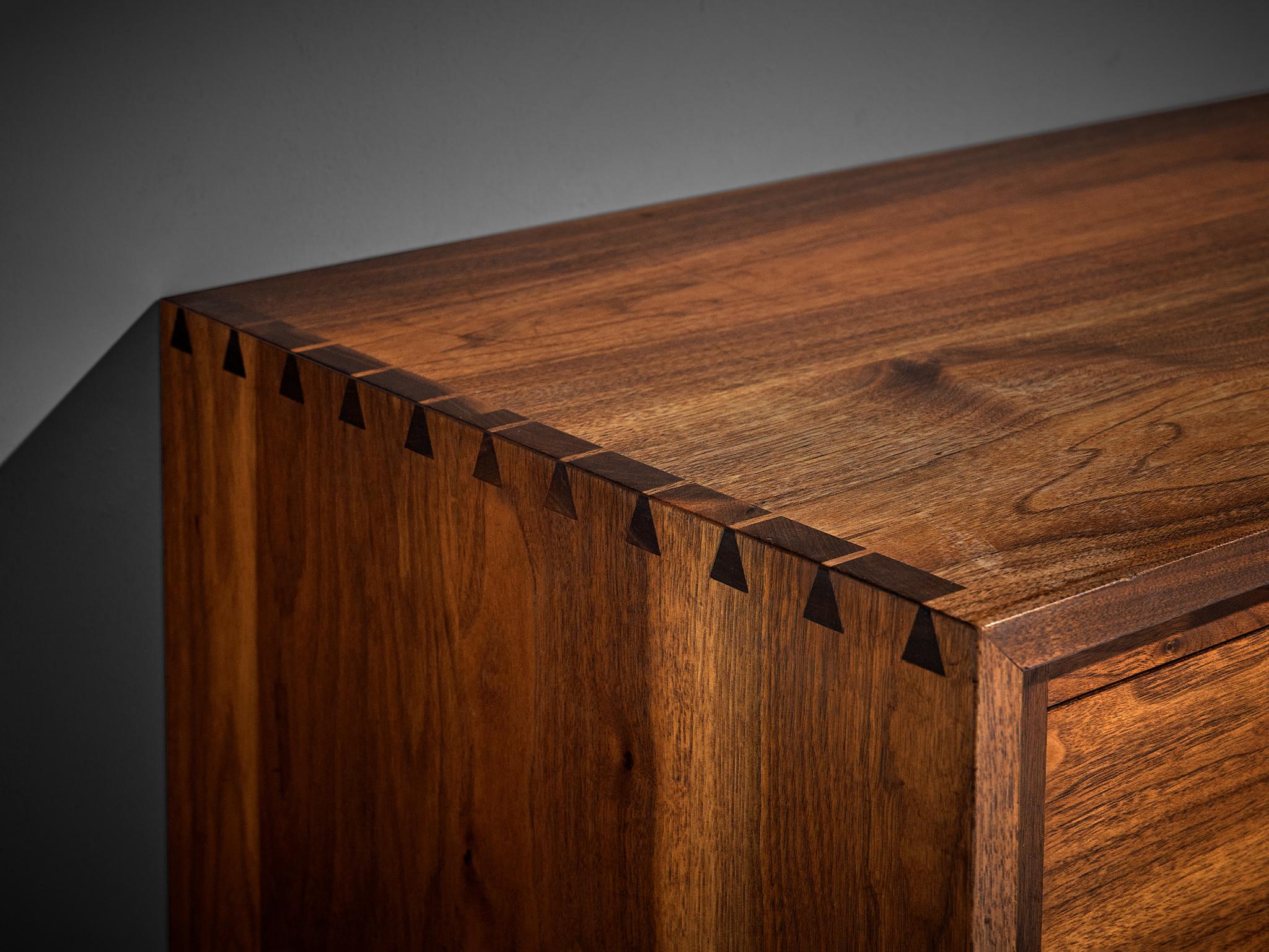 George Nakashima Sideboard with Sliding Doors in Solid Walnut 6