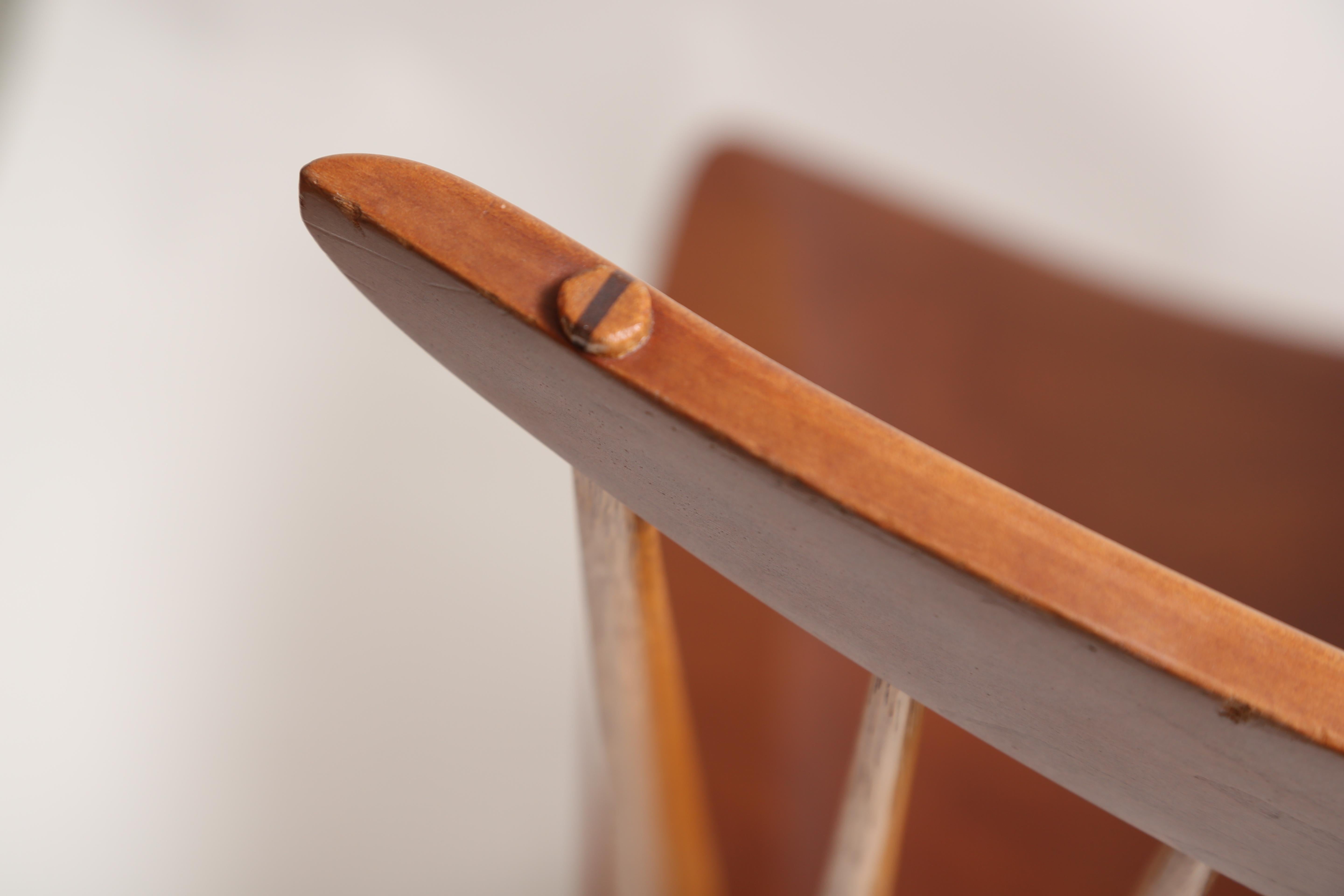 Mid-20th Century George Nakashima Slab-Arm Lounge Chair For Sale