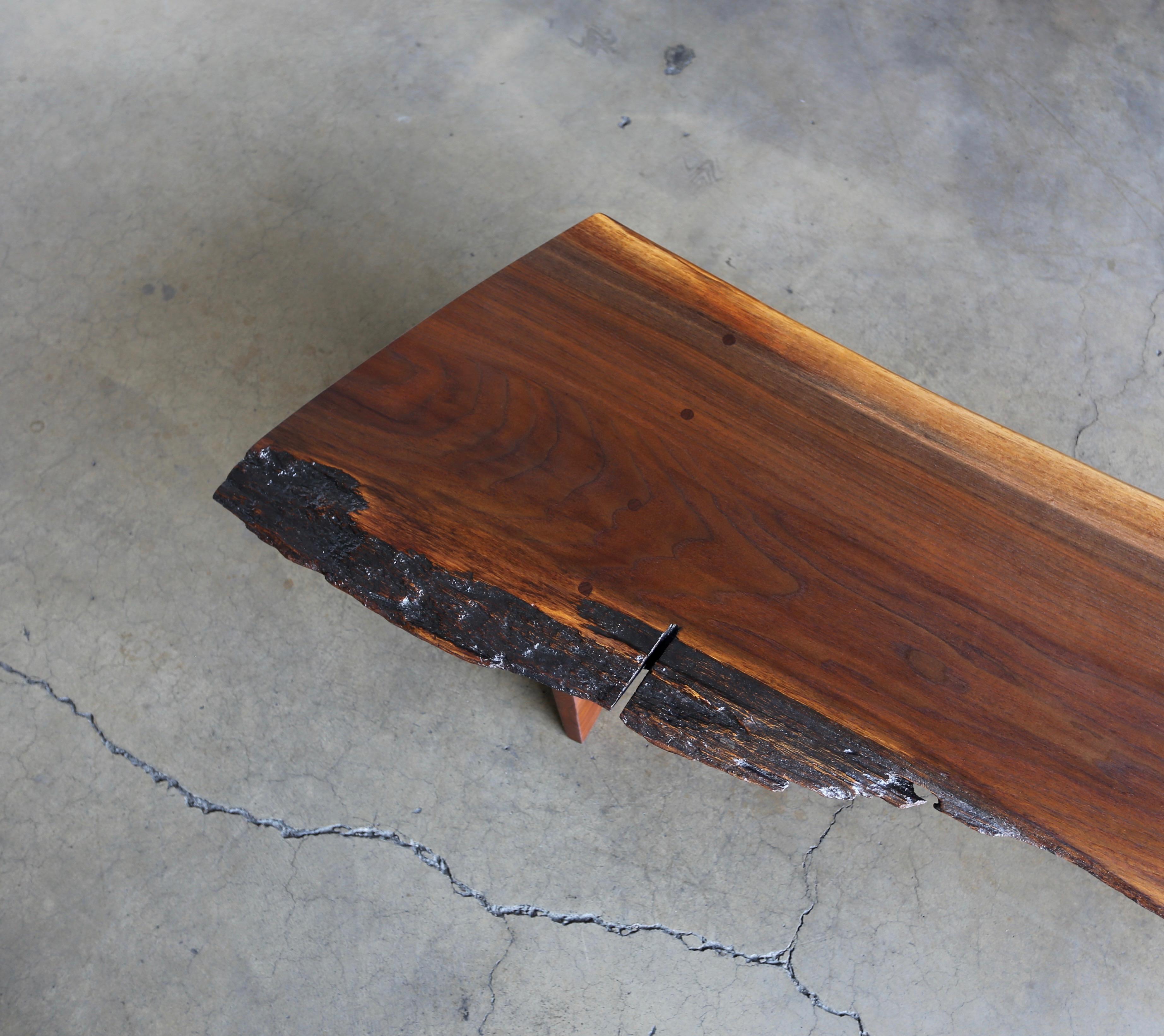 Walnut George Nakashima Slab Coffee Table, 1958