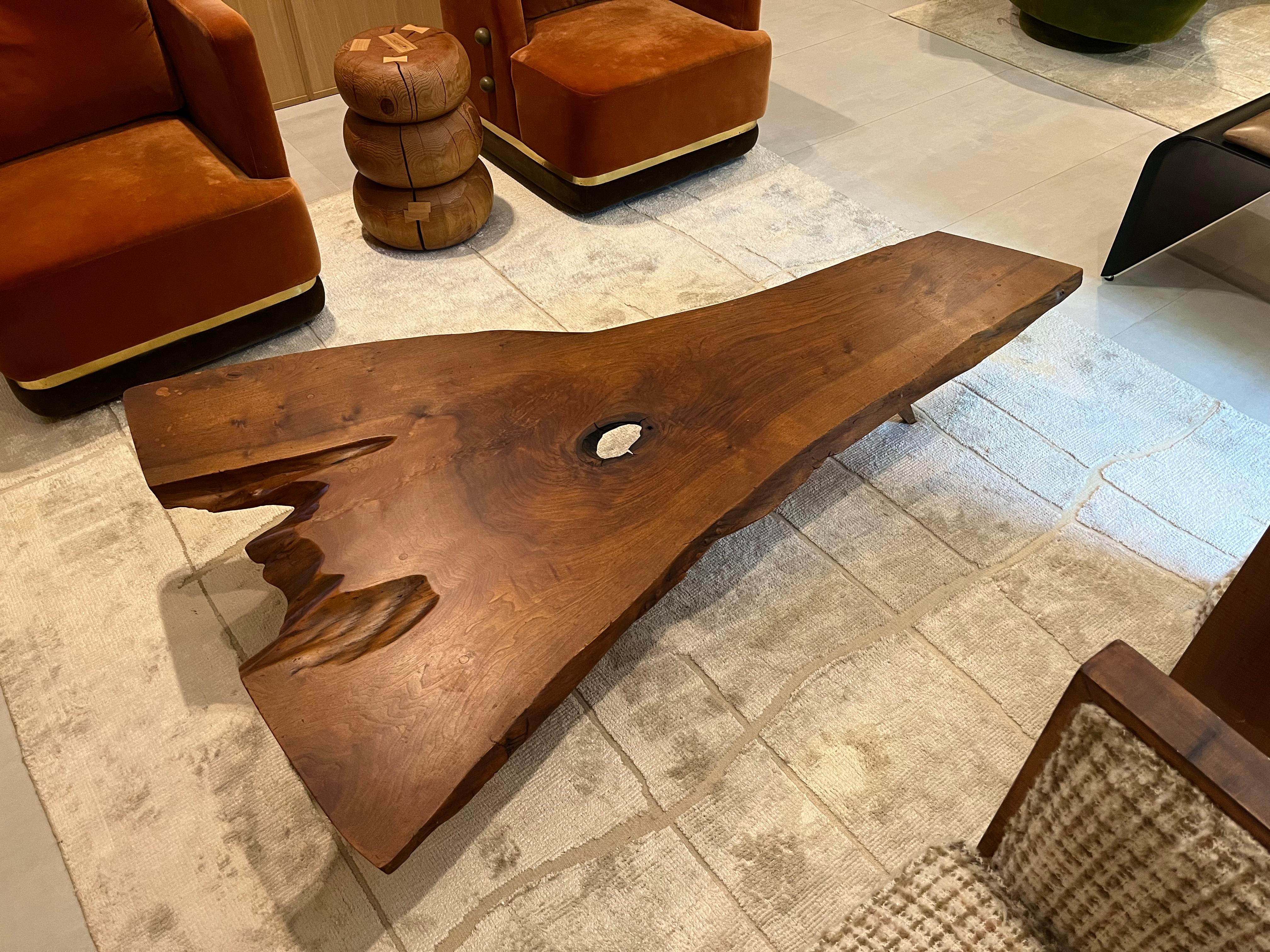 American George Nakashima Slab Coffee Table For Sale