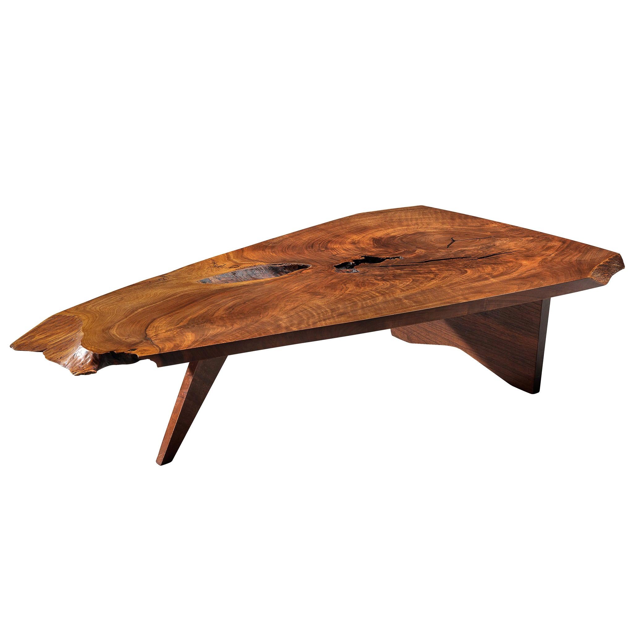 Nakashima Slab Coffee Table in American Walnut, 1963 For Sale at 1stDibs