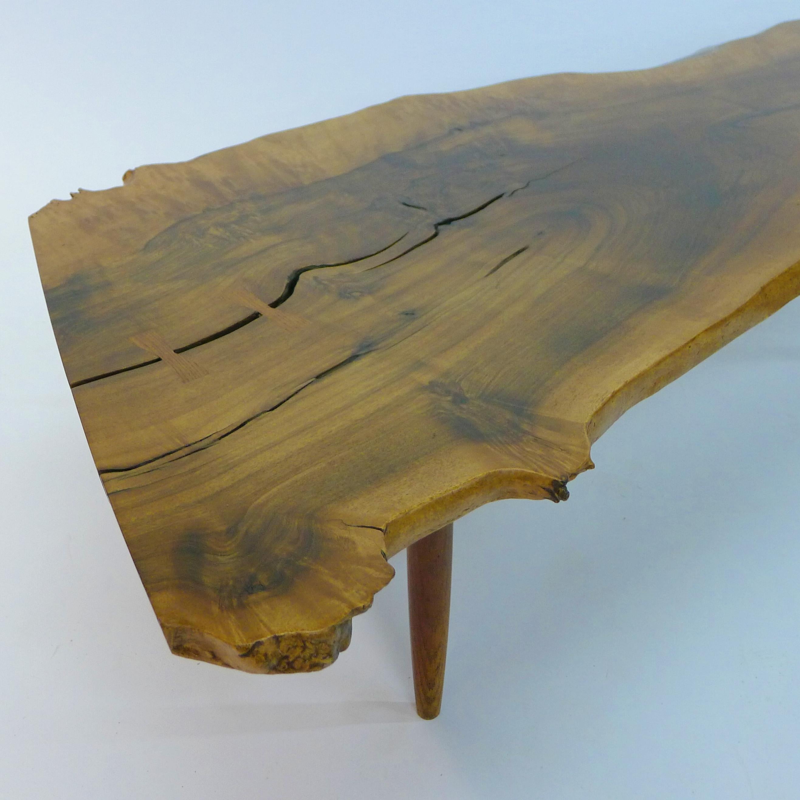 George Nakashima, table basse en dalles aux bords libres, 1958 en vente 10