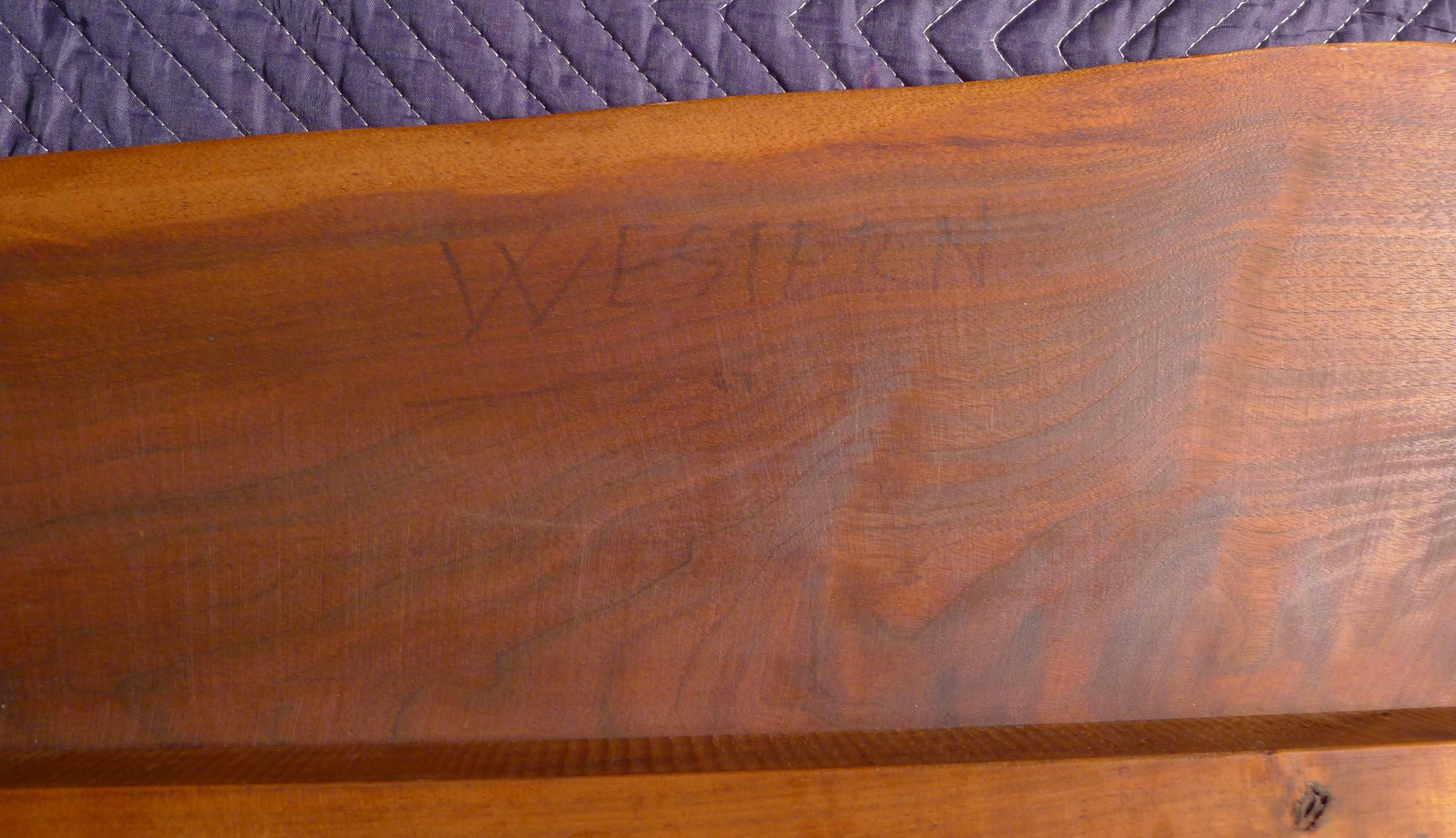 George Nakashima, Table basse Slab I, noyer noir américain, 1968 en vente 5