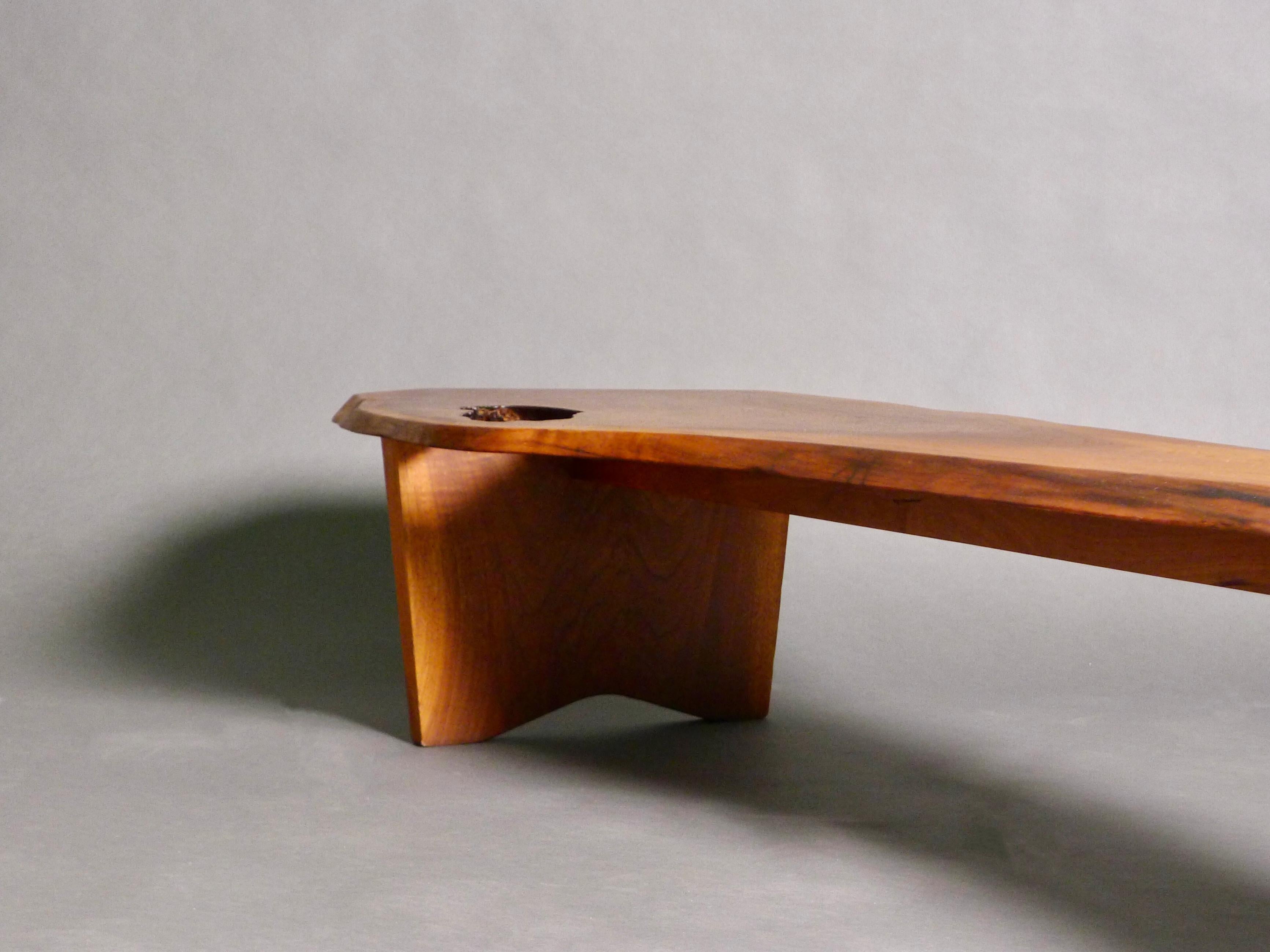 George Nakashima, Table basse Slab I, noyer noir américain, 1968 en vente 1