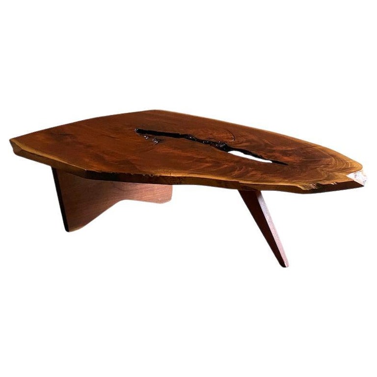 Nakashima ‘Slab’ Live Edge Coffee Table 1961 For Sale at 1stDibs