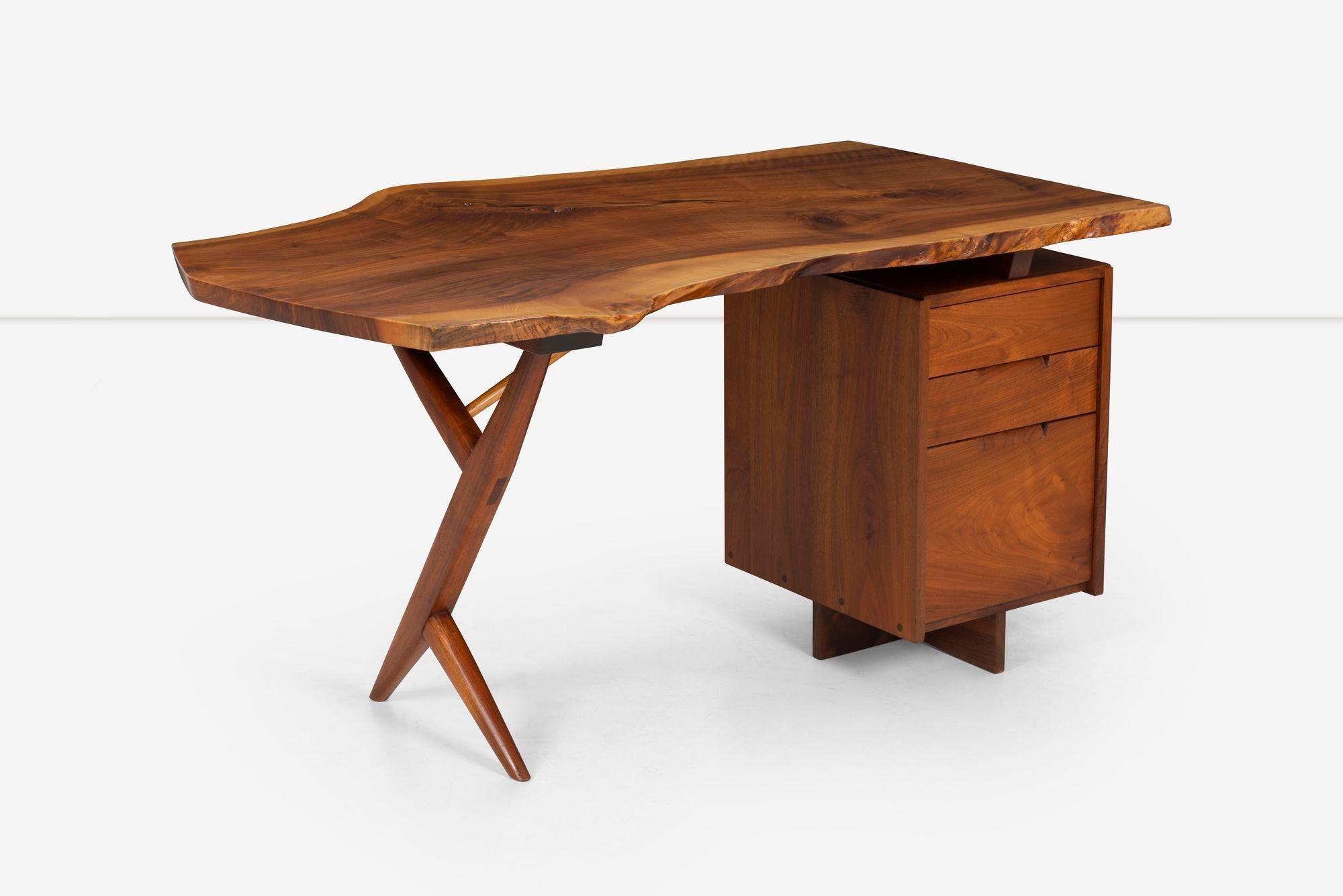 George Nakashima Special Conoid Desk with Two Free Edges 1