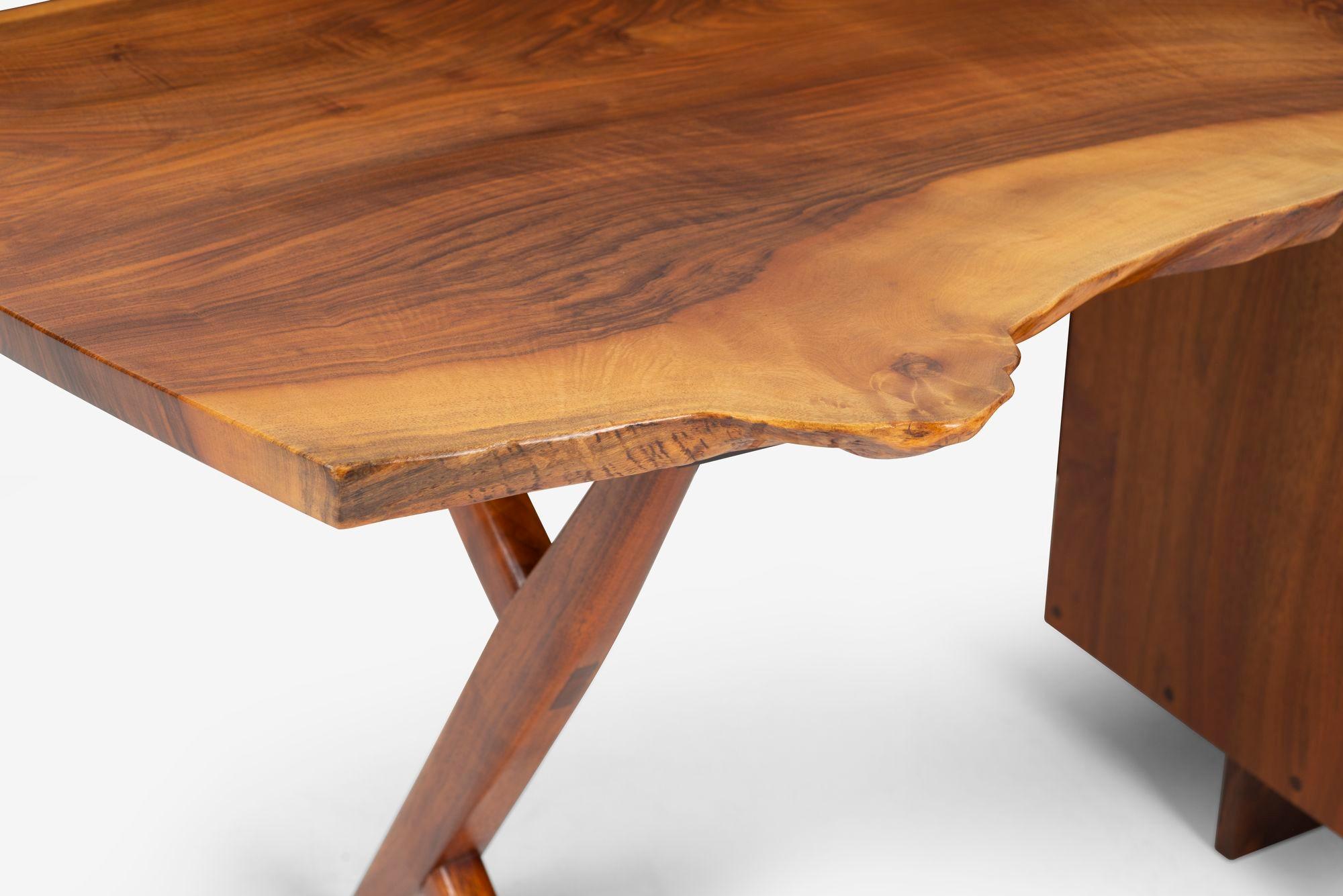 George Nakashima Special Conoid Desk with Two Free Edges 6