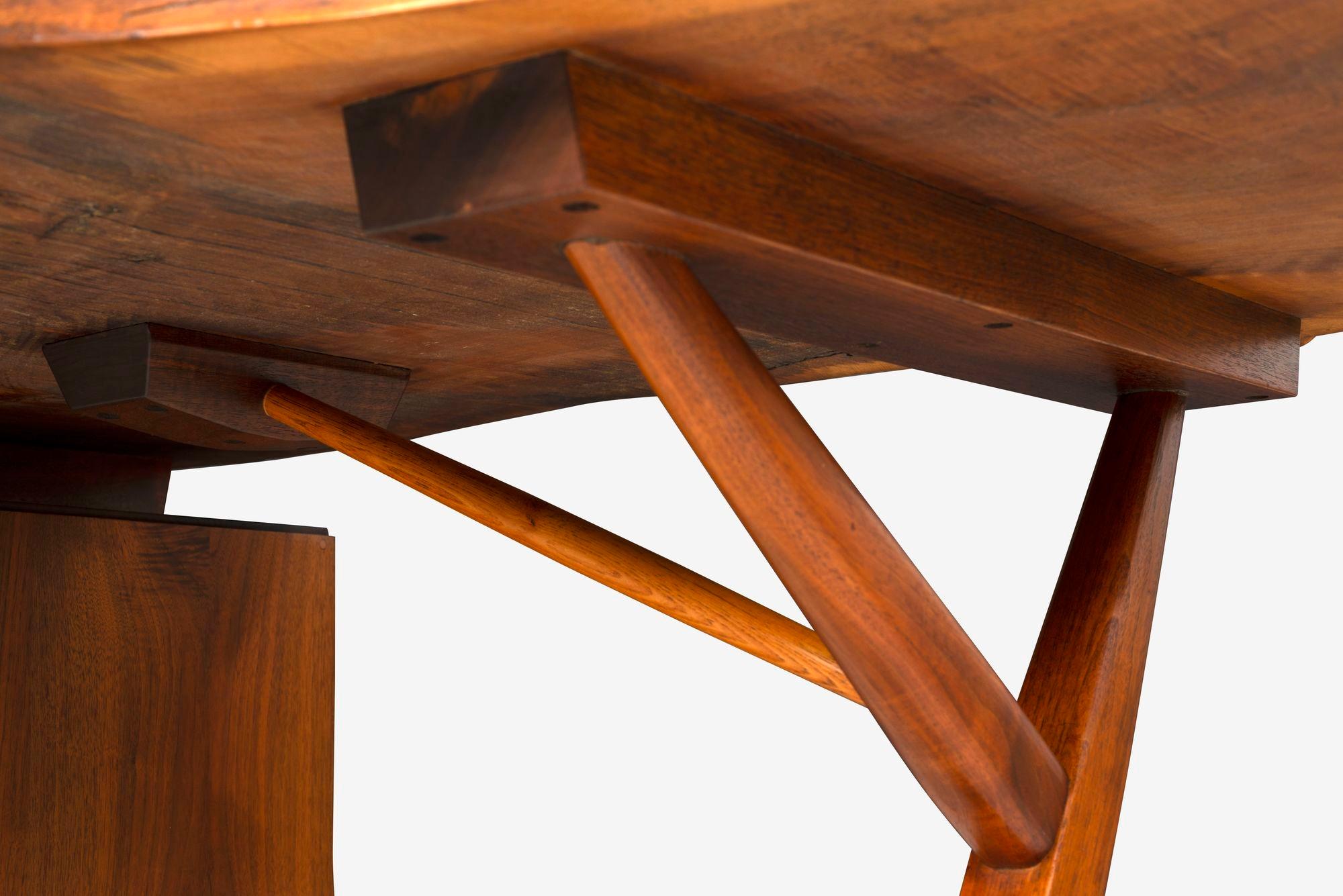 George Nakashima Special Conoid Desk with Two Free Edges 10