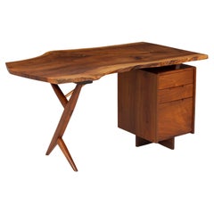 George Nakashima Special Conoid Desk with Two Free Edges