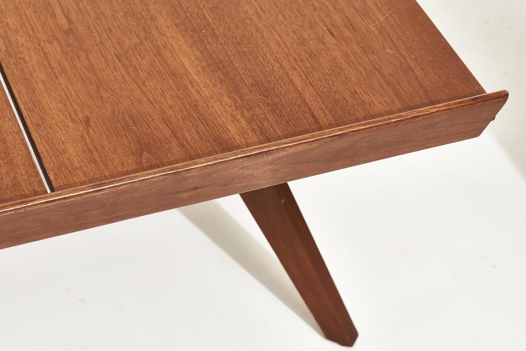 Walnut George Nakashima Splay-Leg Table, Knoll Studio