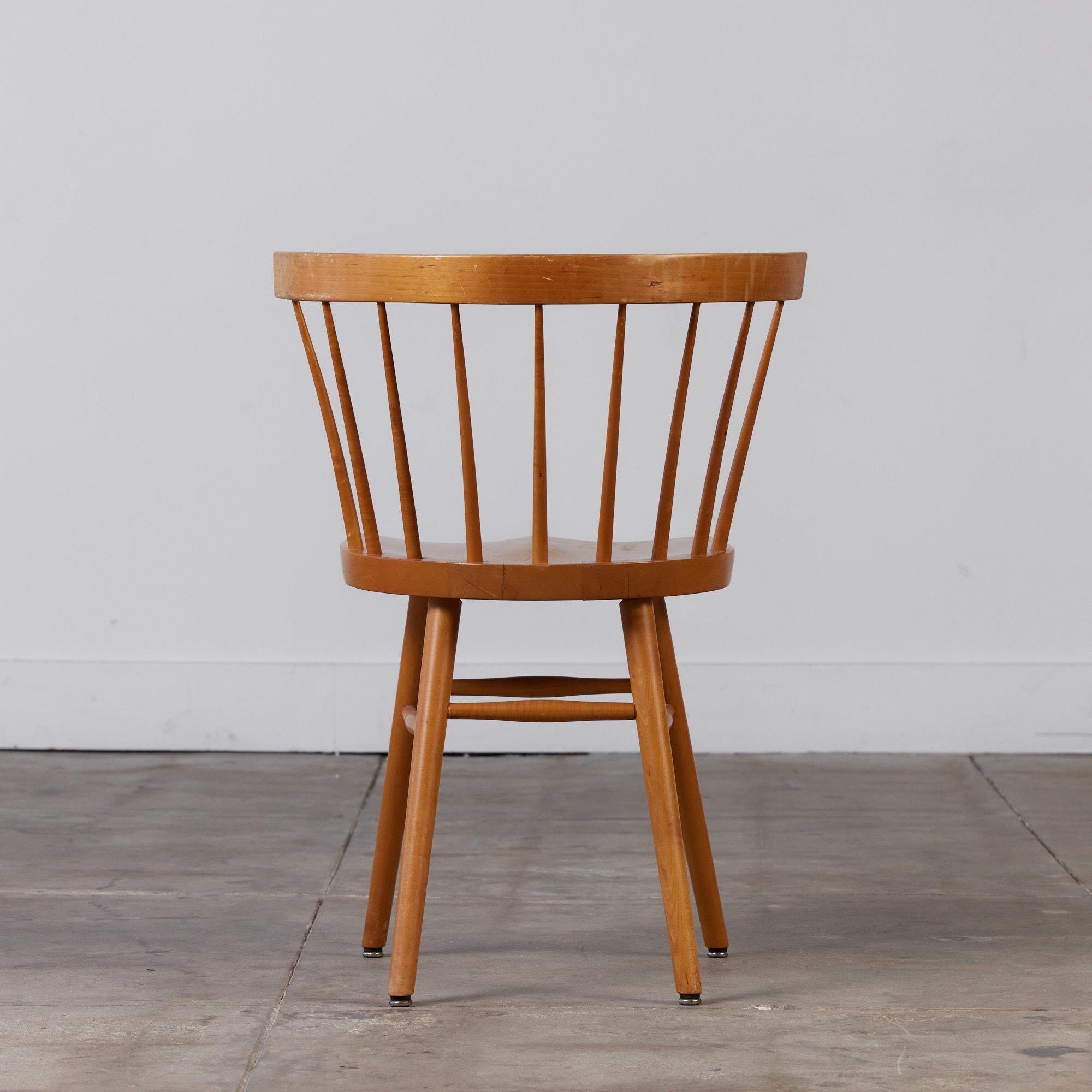 Mid-Century Modern George Nakashima Straight Chair for Knoll For Sale