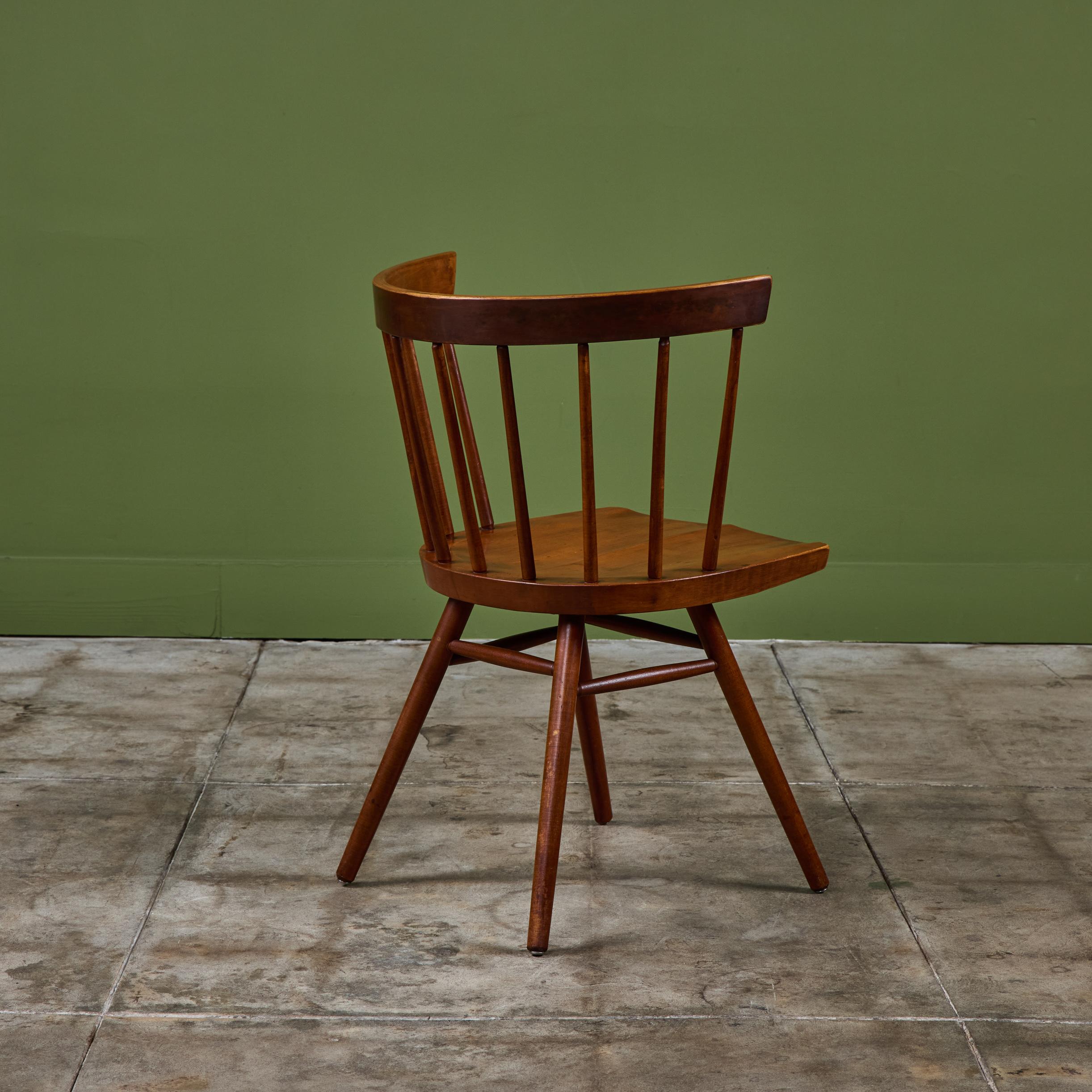Silla recta George Nakashima para Knoll Nogal en venta