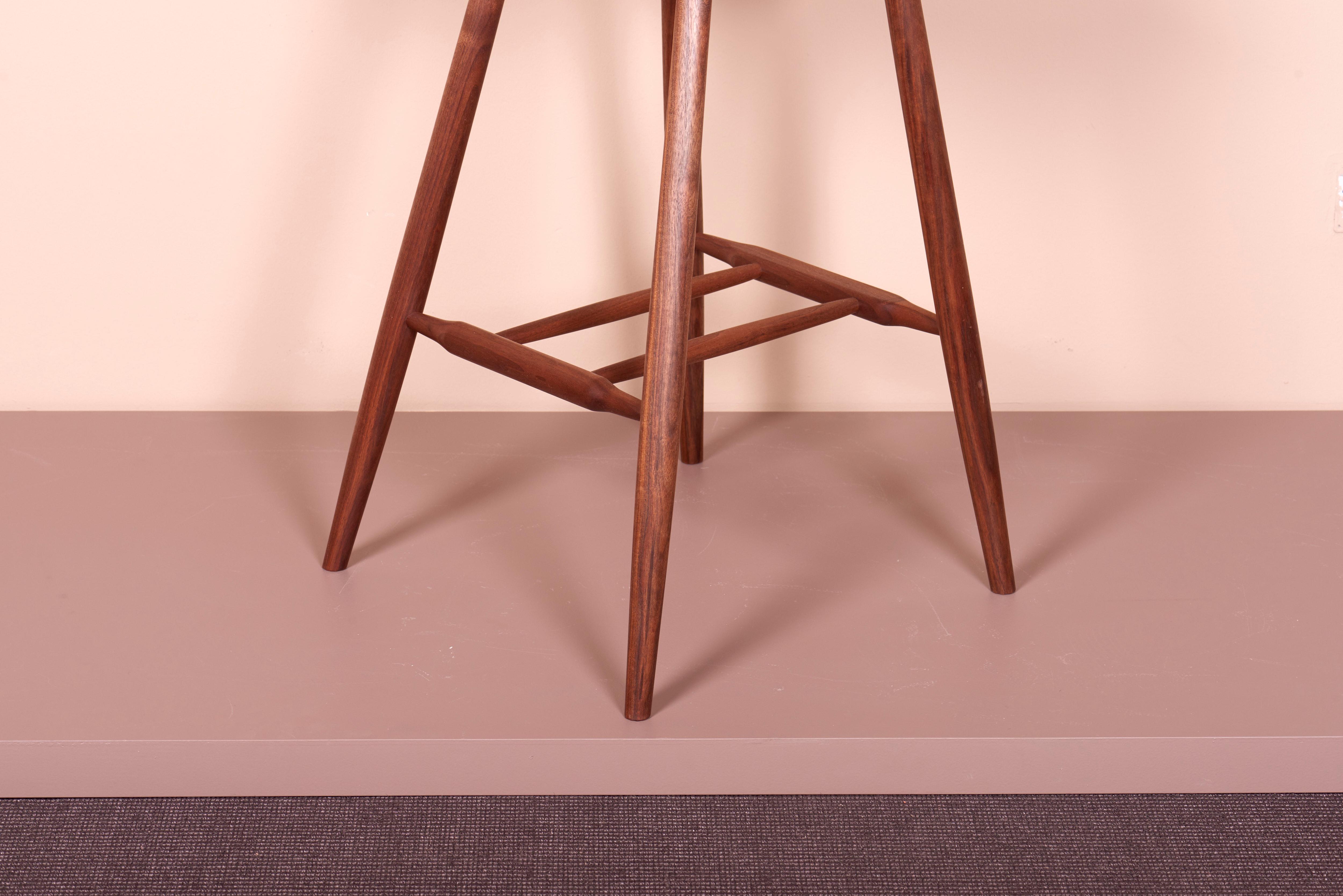 Set of four George Nakashima Studio, 4 Legged High Chairs, US, 2022 10