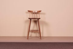 Set of four George Nakashima Studio, 4 Legged High Chairs, US, 2022