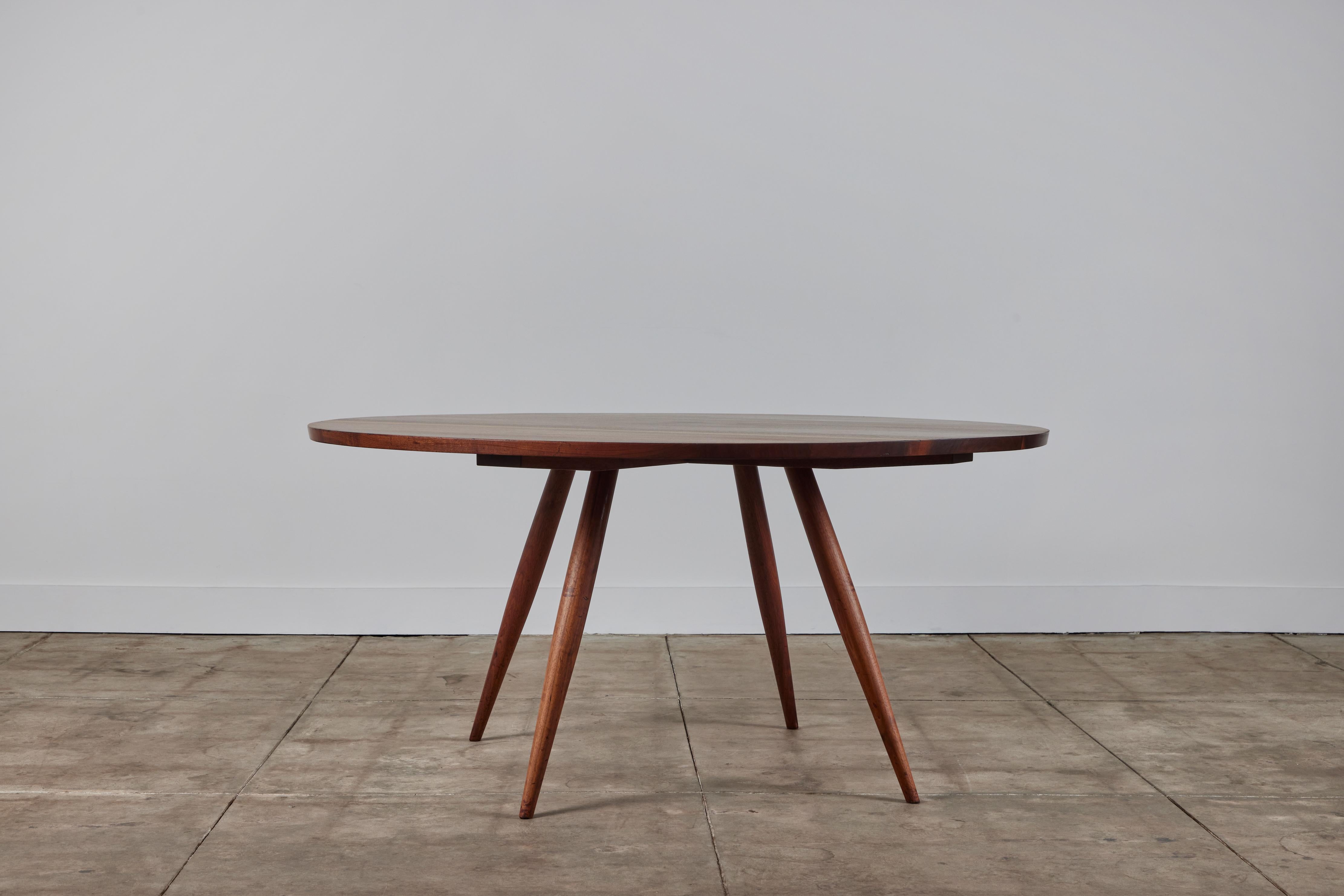 Mid-Century Modern Table de salle à manger en noyer noir George Nakashima Studio