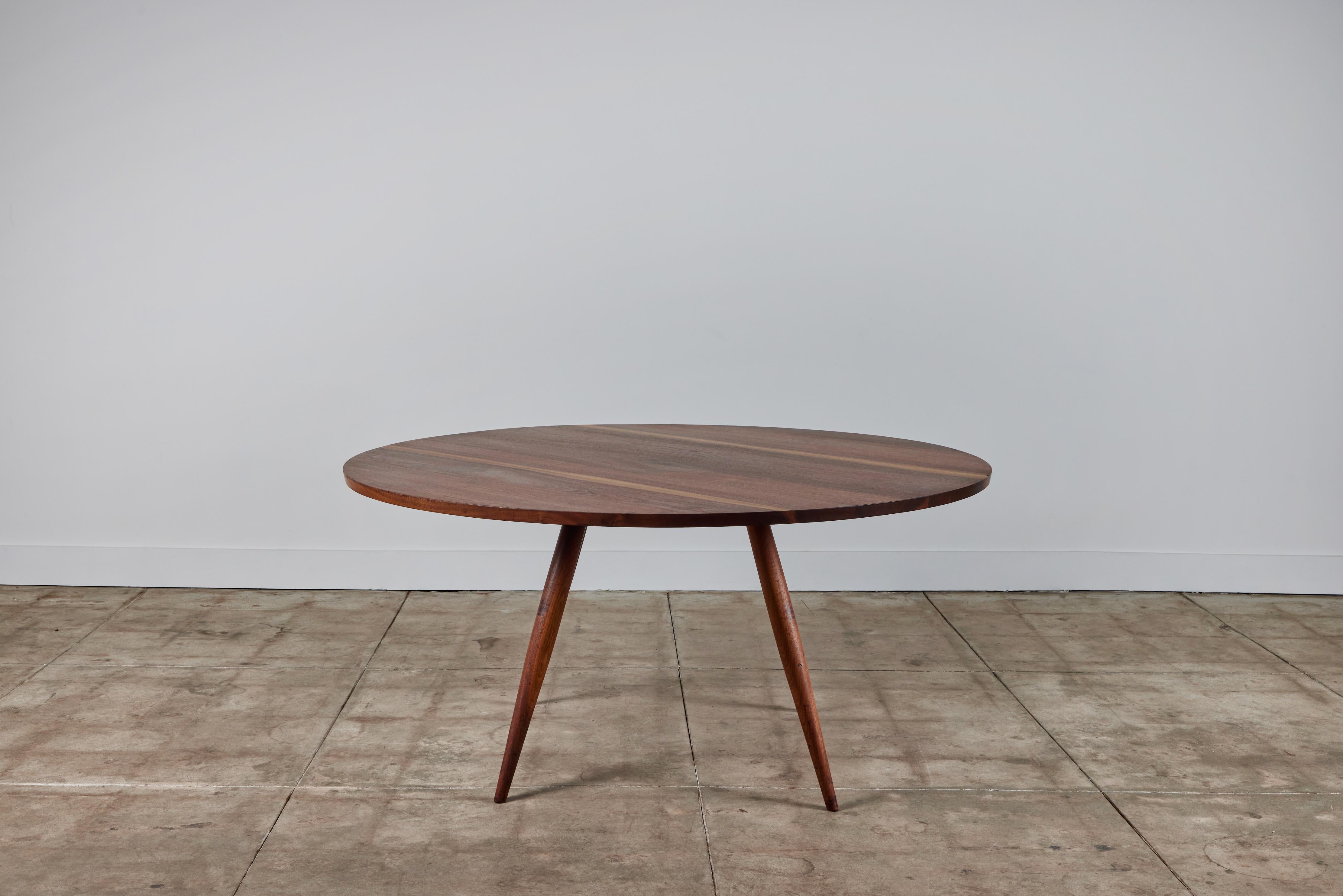 American George Nakashima Studio Black Walnut Dining Table