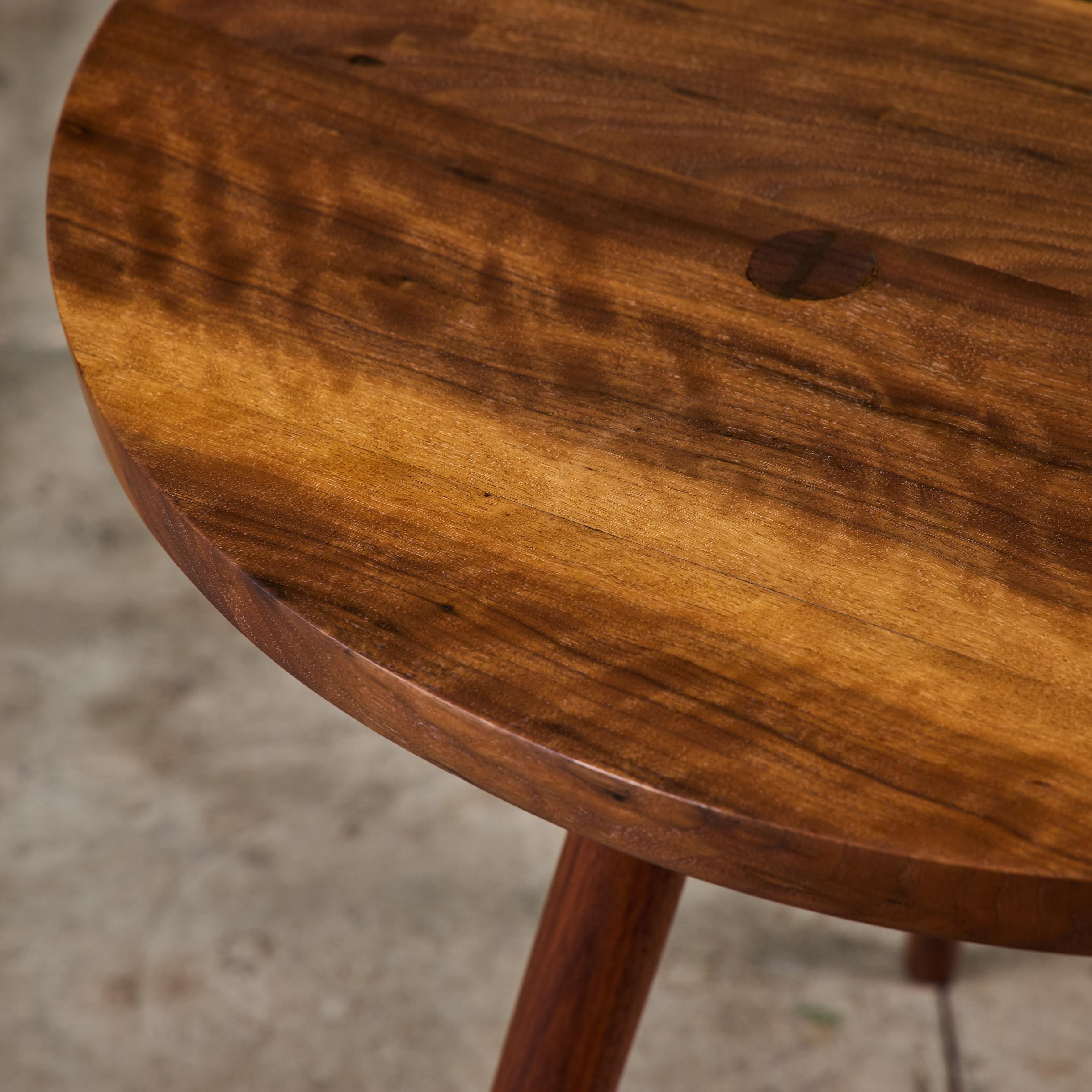 George Nakashima Studio Black Walnut Side Table For Sale 4