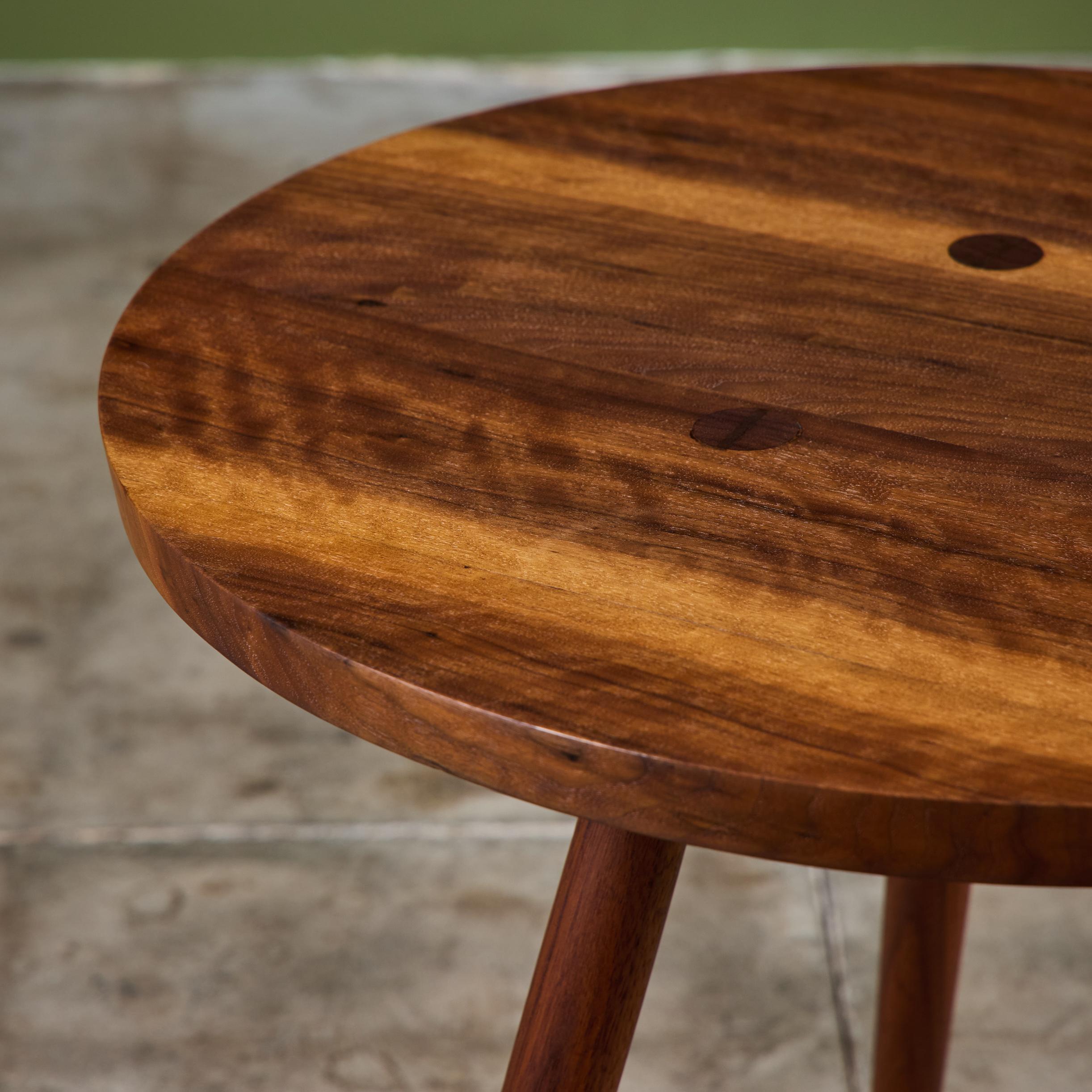 George Nakashima Studio Black Walnut Side Table For Sale 5