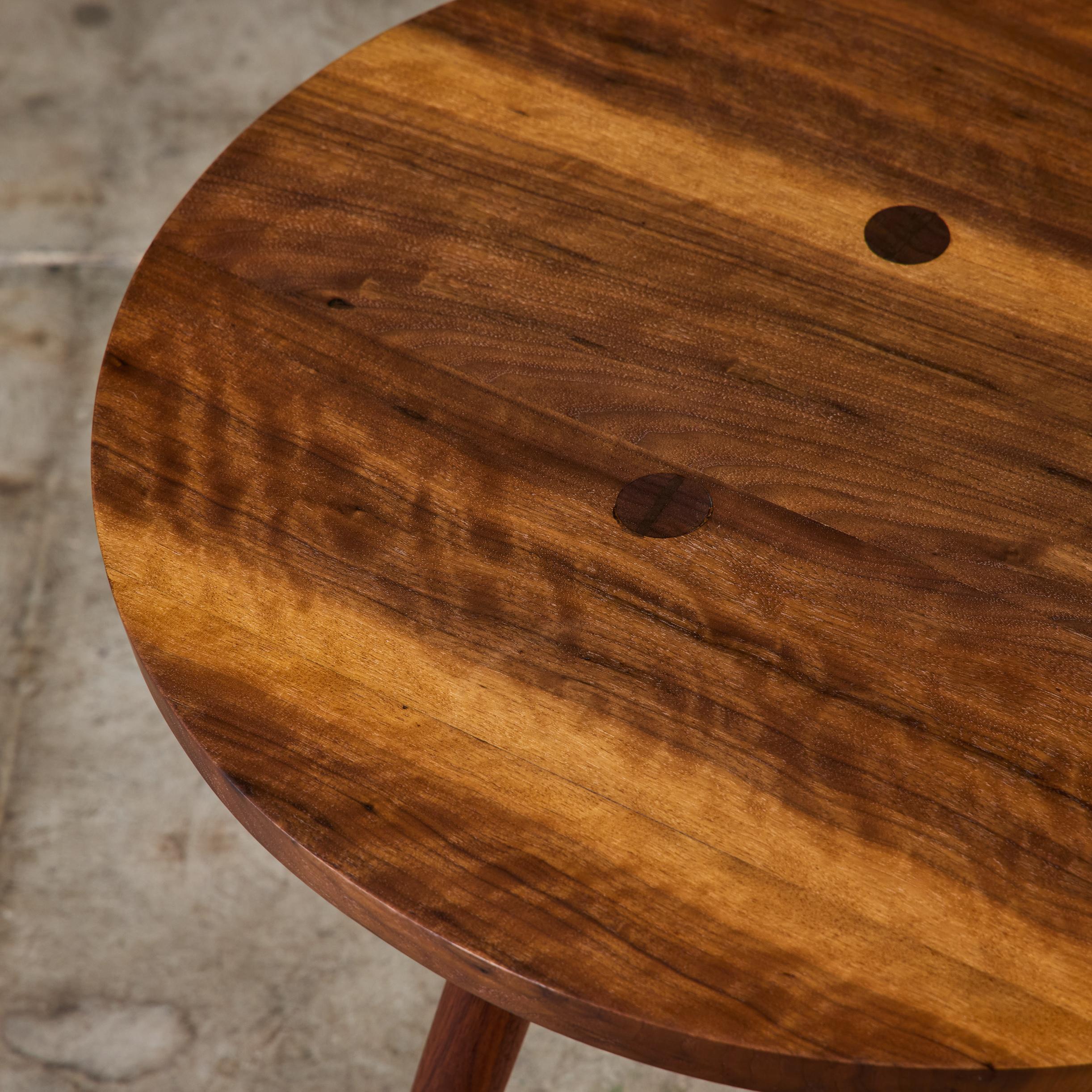 George Nakashima Studio Black Walnut Side Table For Sale 1