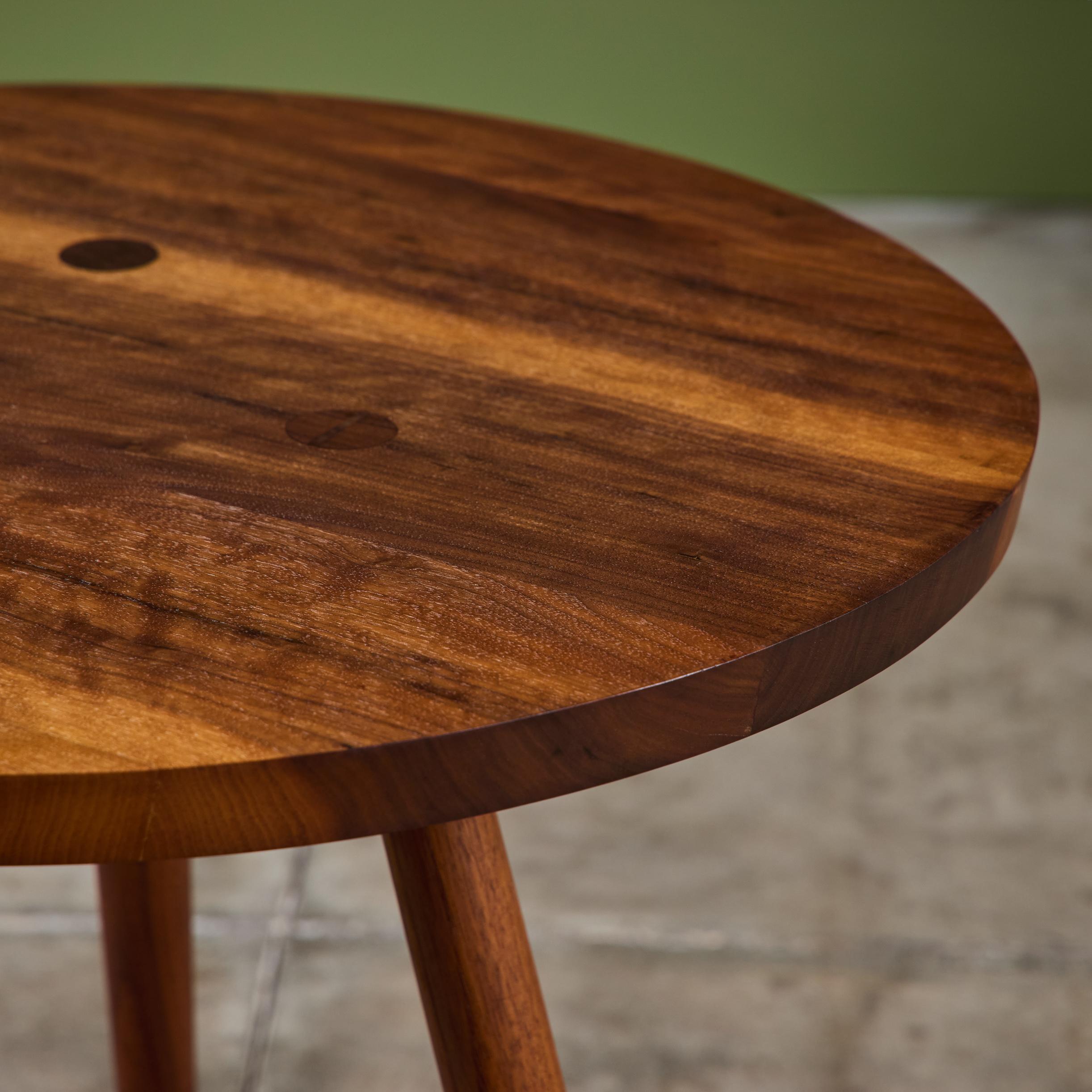 George Nakashima Studio Black Walnut Side Table For Sale 3