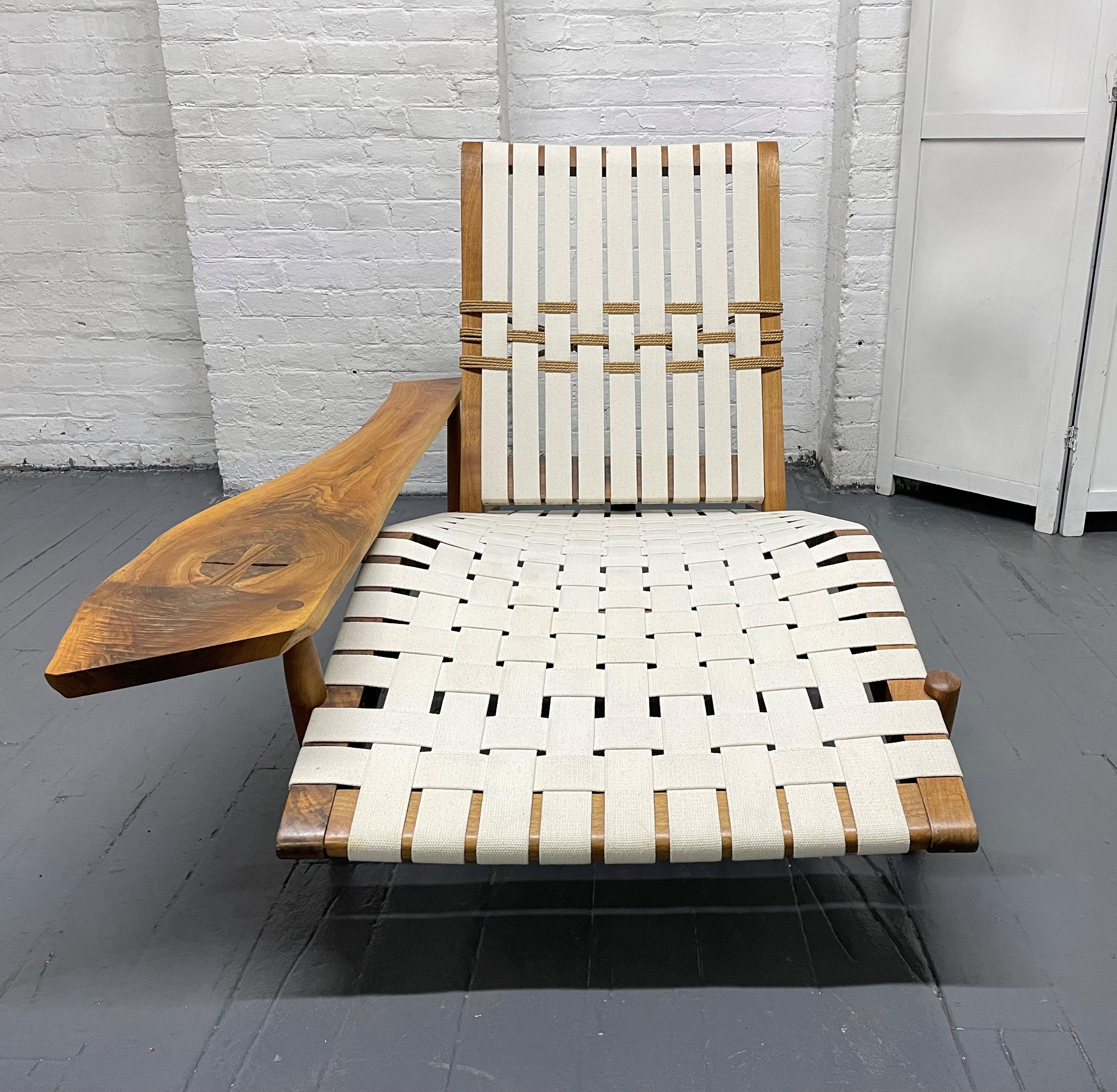 Mid-Century Modern George Nakashima Studio Chaise Lounge Long Chair